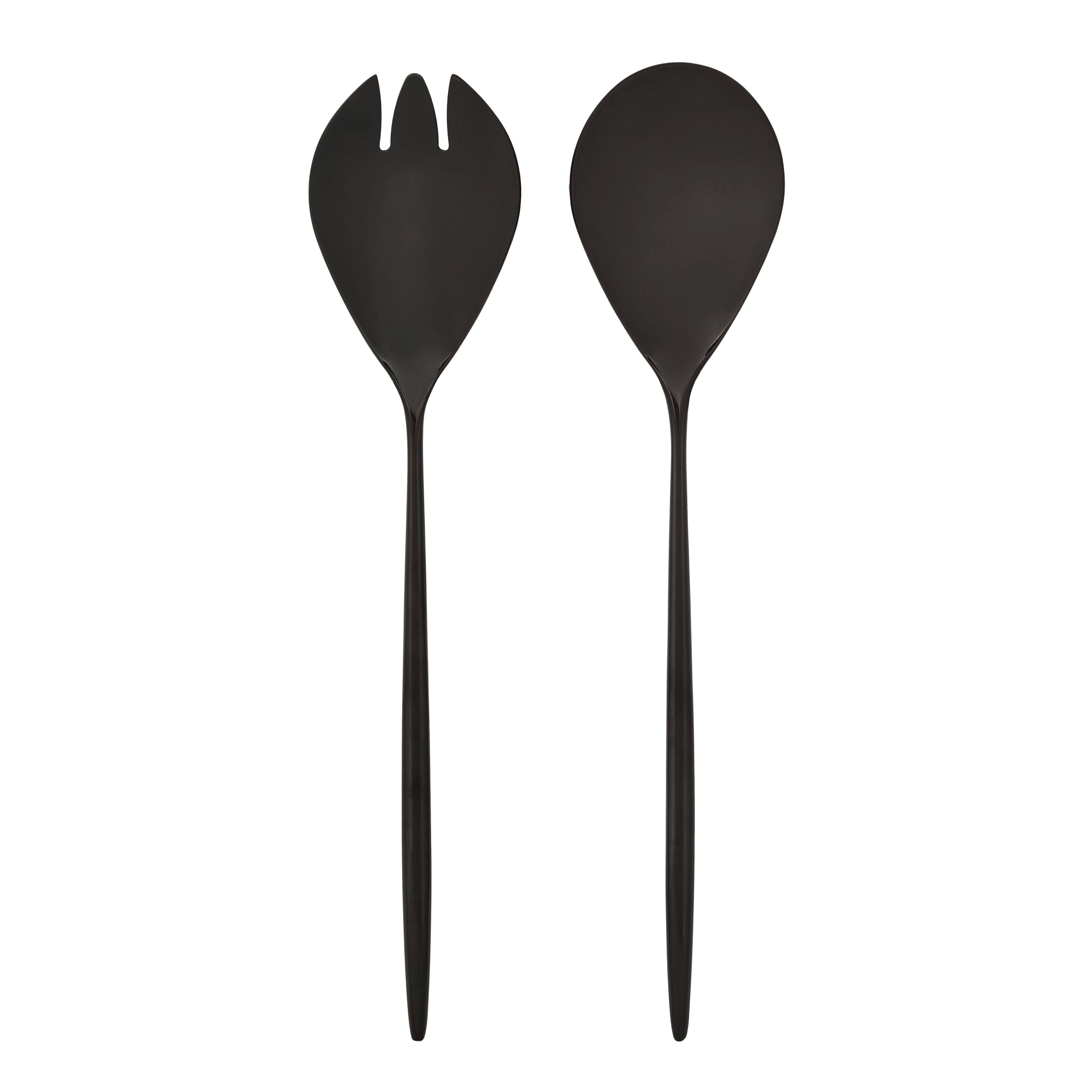 Set of 2 Napier Stainless Steel Salad Servers-Dining & Entertaining-Davis & Waddell-The Bay Room