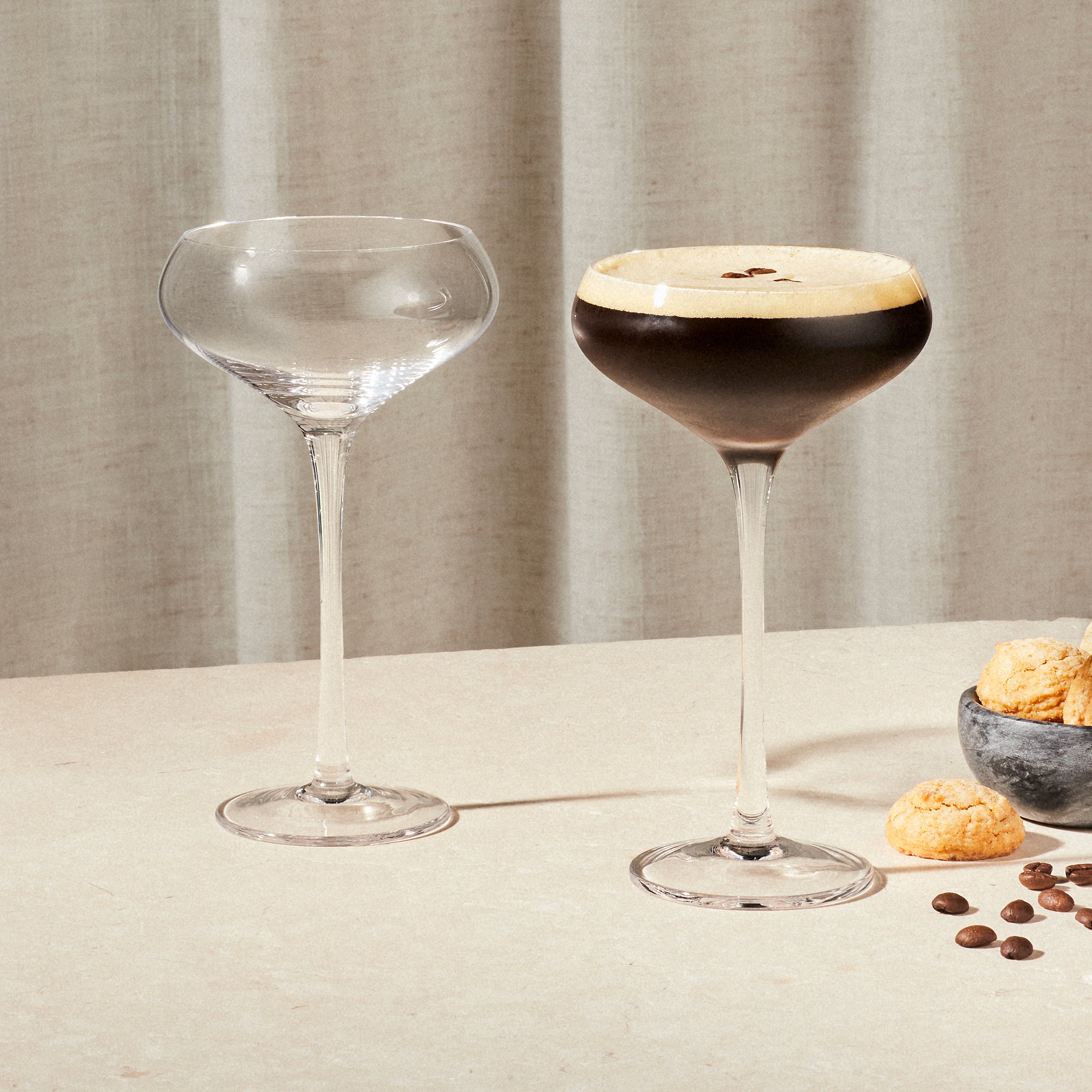 Set of 4 Ascot 180ml Espresso Martini Glasses-Dining & Entertaining-Davis & Waddell-The Bay Room