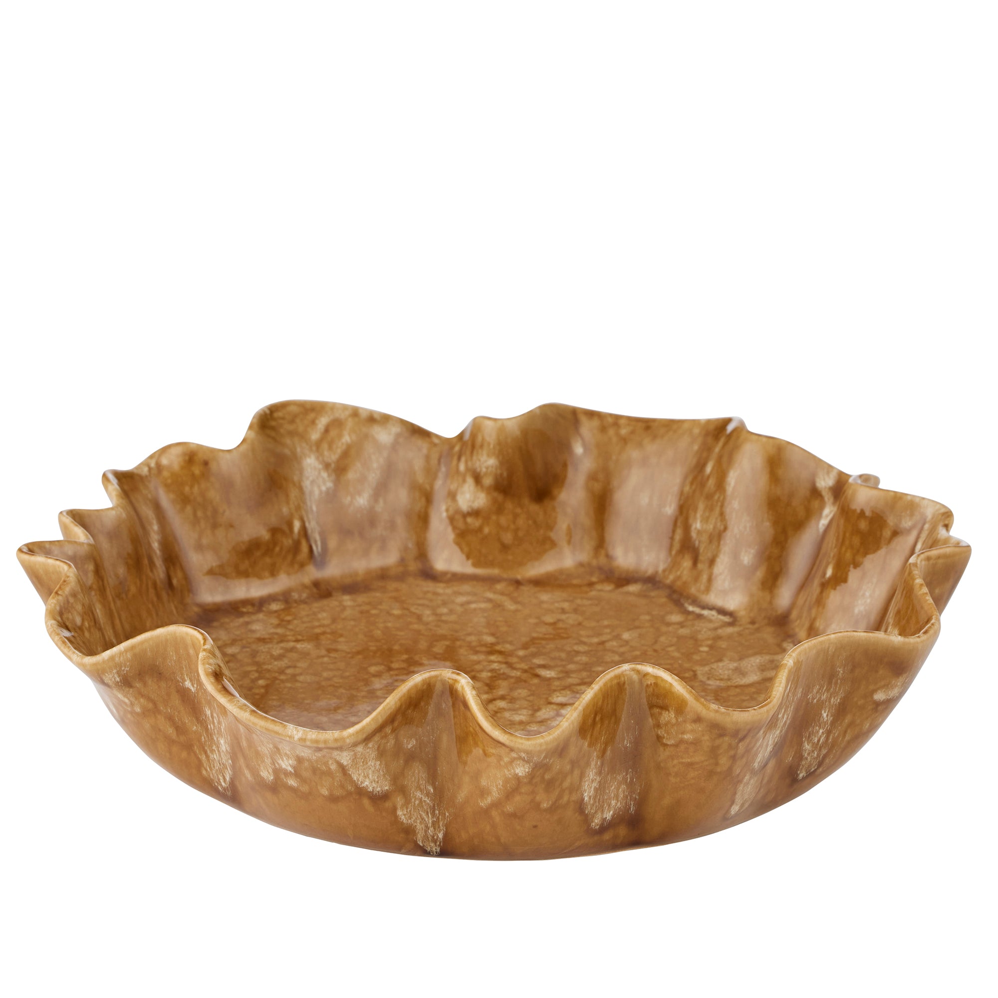 Seth Ceramic Bowl 40x9cm Mustard-Decor Items-Coast To Coast Home-The Bay Room