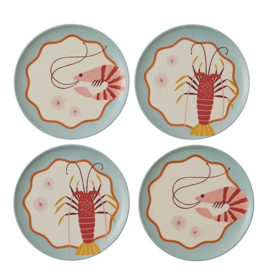 Shack Set/4 Bamboo Fibre Plates 25cm-Dining & Entertaining-Coast To Coast Home-The Bay Room