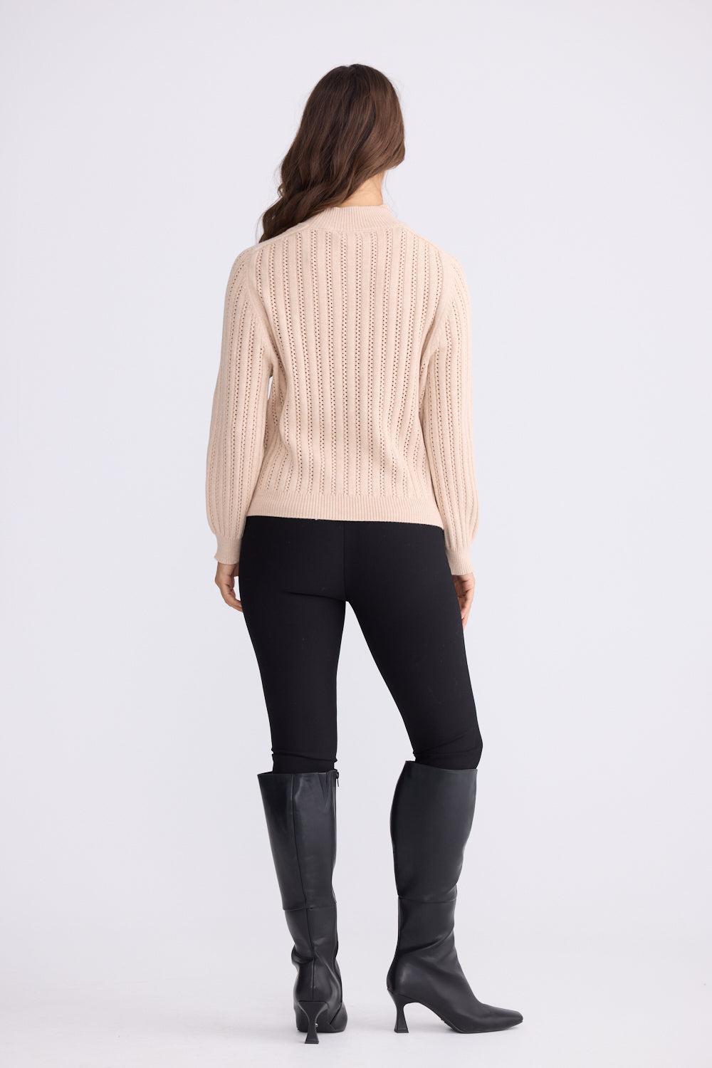 Shea Knit - Oat-Knitwear & Jumpers-Brave & True-The Bay Room