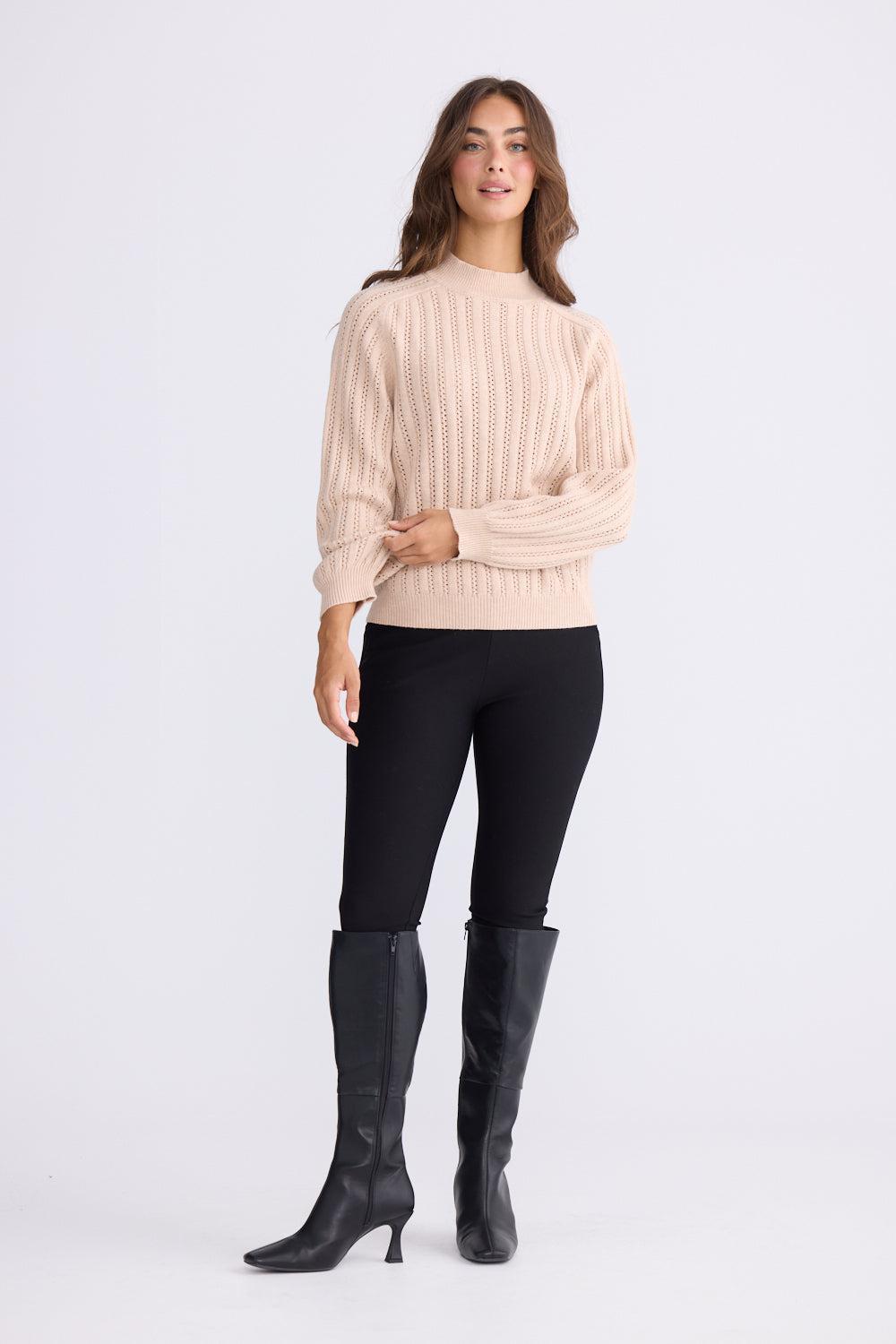 Shea Knit - Oat-Knitwear & Jumpers-Brave & True-The Bay Room