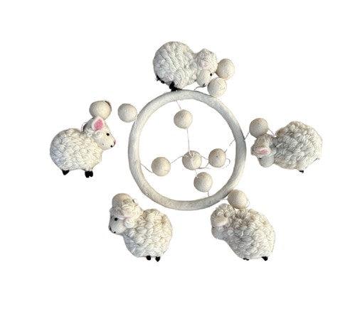 Sheep Mobile-Toys-Himalayan Felt Co.-The Bay Room