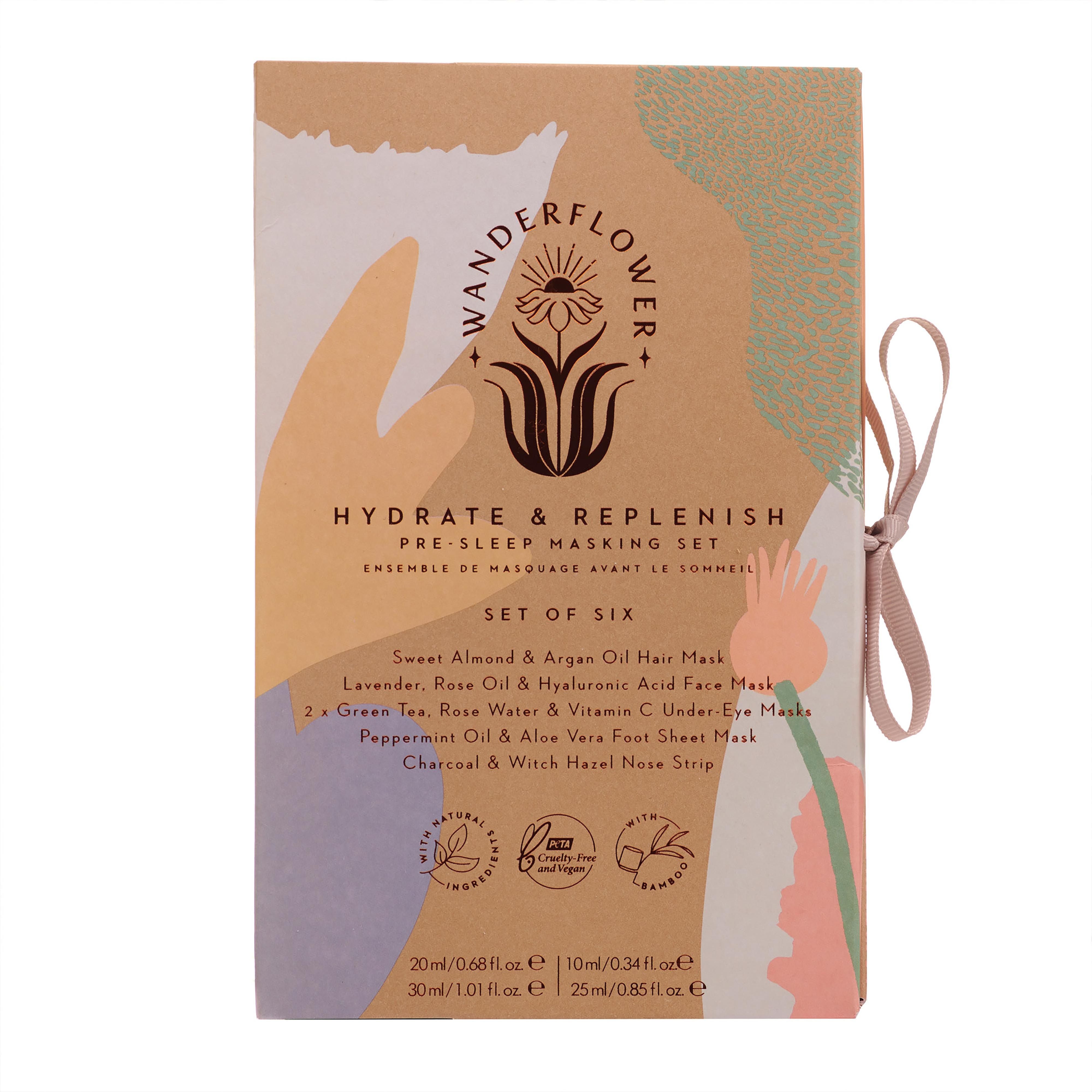 Sheet Mask - Set of 4 - Hydrate & Replenish-Beauty & Well-Being-Wanderflower-The Bay Room