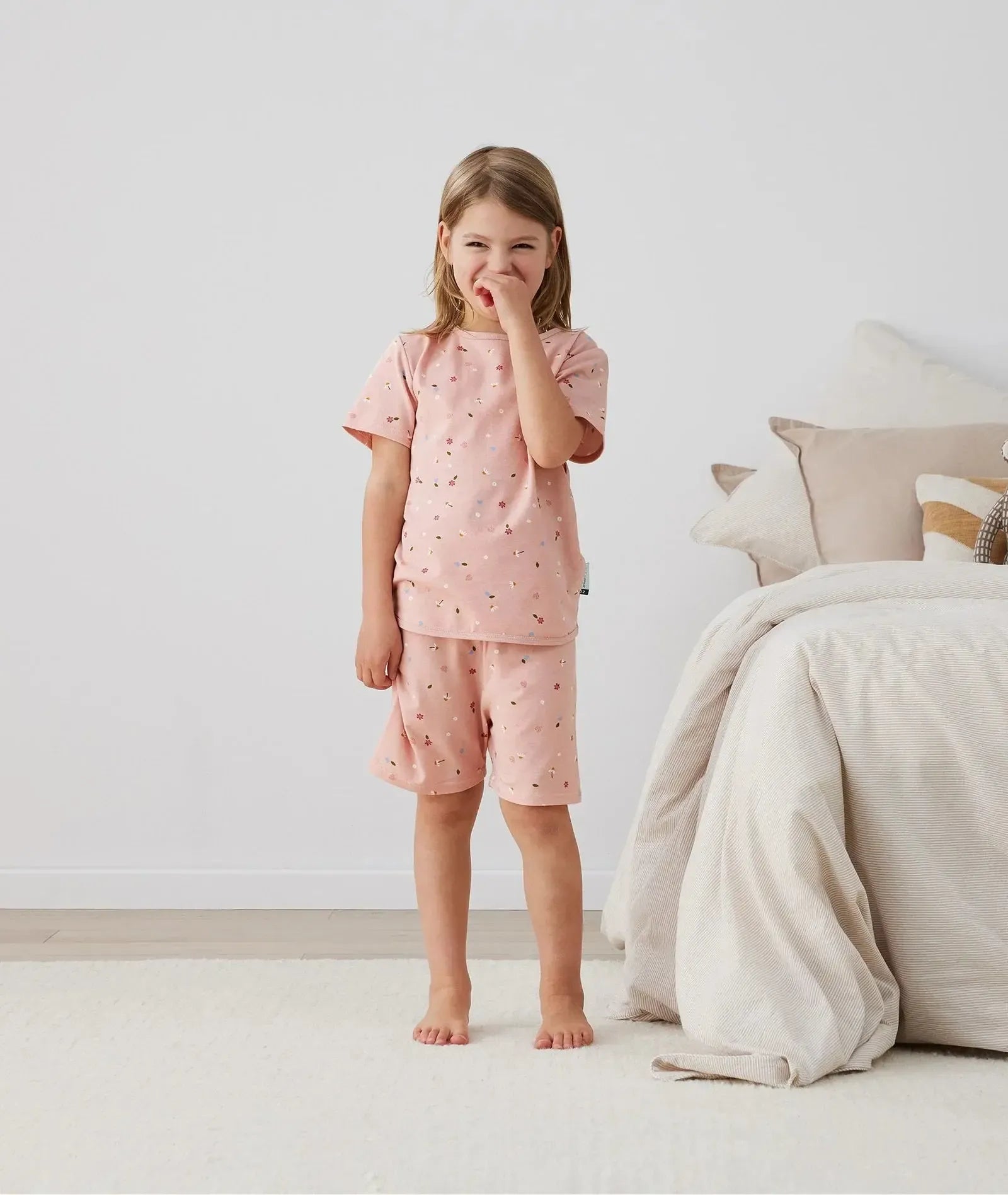 Short Sleeve Pyjamas Daisies-Nursery & Nurture-ergoPouch-The Bay Room