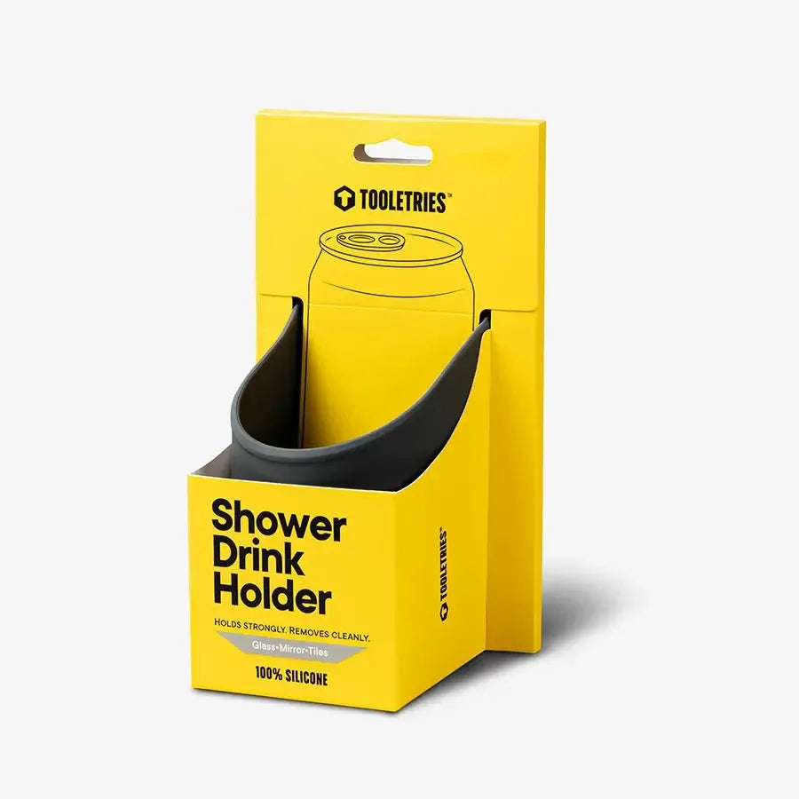 Shower Drink Holder - Charcoal-Beauty & Well-Being-Tooletries-The Bay Room