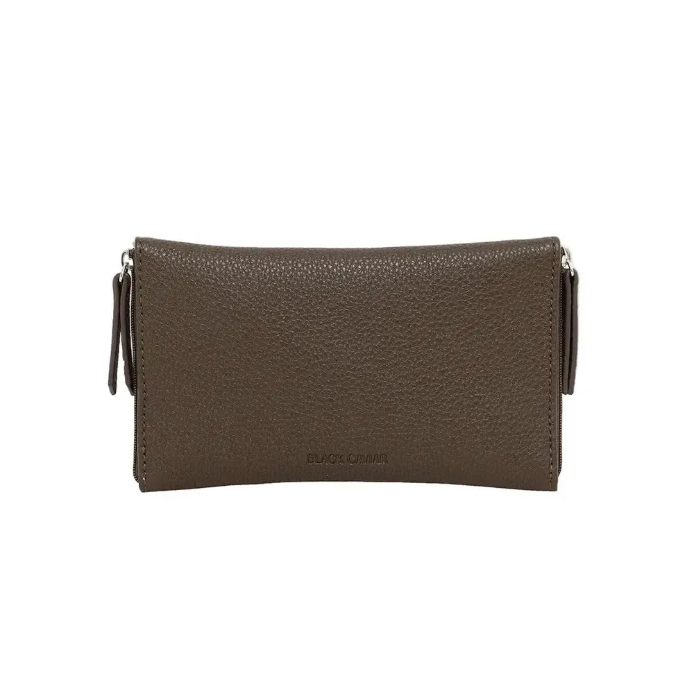 Sia Chocolate Sunglasses Case-Bags & Clutches-Black Caviar Designs-The Bay Room