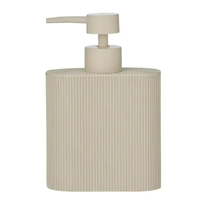 Sid Resin Dispenser 10.5x5.5x16cm Taupe-Decor Items-Coast To Coast Home-The Bay Room