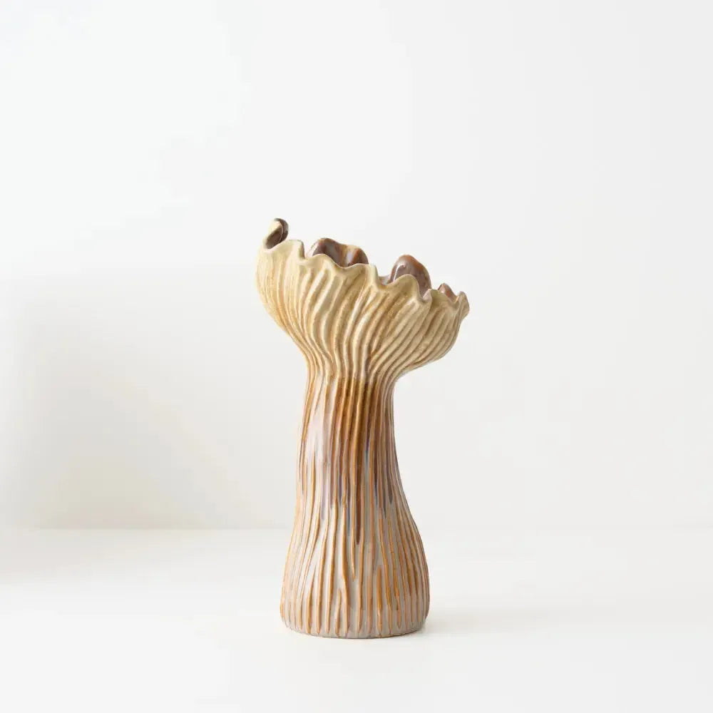 Sienna Vase Molten 15x14x29cm-Pots, Planters & Vases-Floral Interiors-The Bay Room