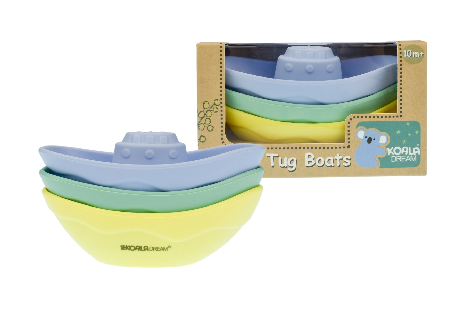 Silicone Bath Tug Boats 3pcs-Toys-Eleganter-The Bay Room