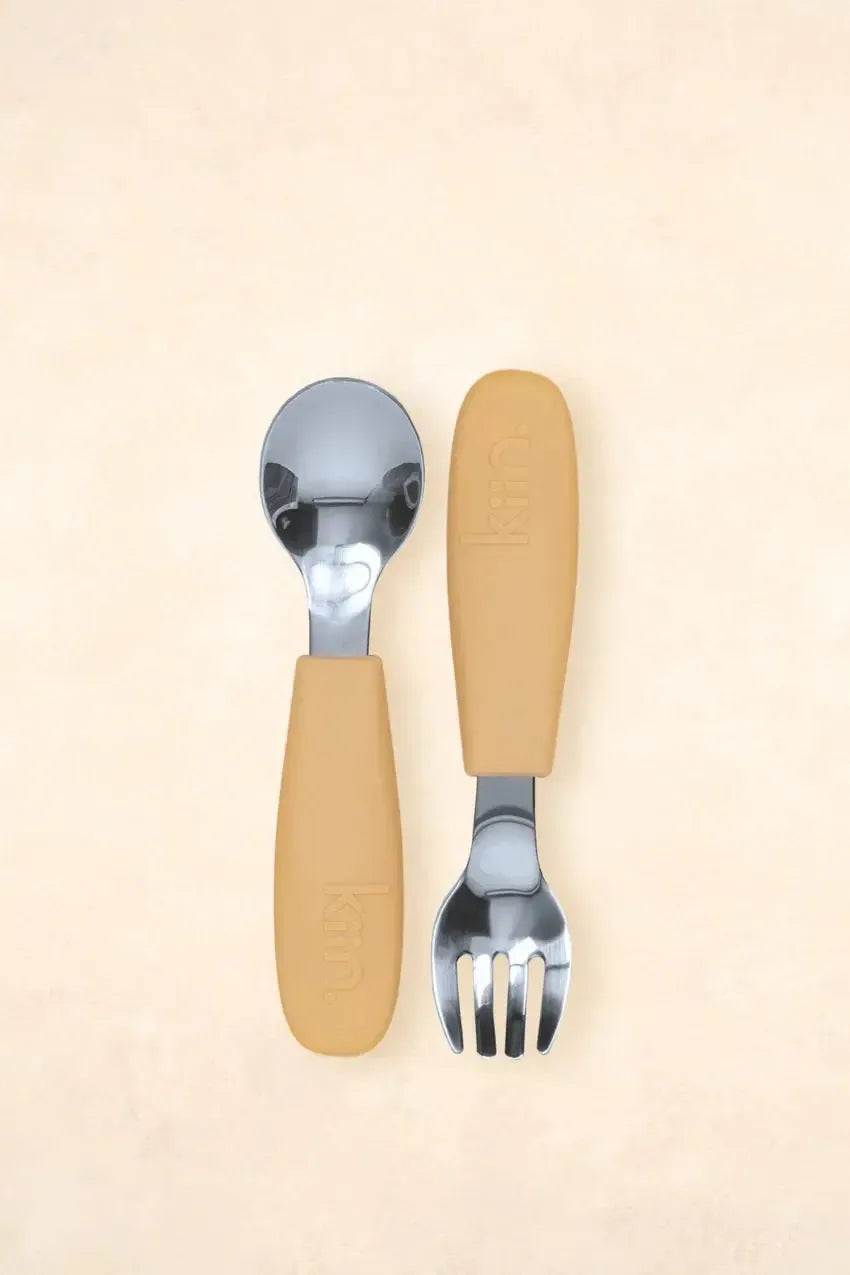 Silicone Cutlery Set-Nursery & Nurture-Kiin-Tan-The Bay Room