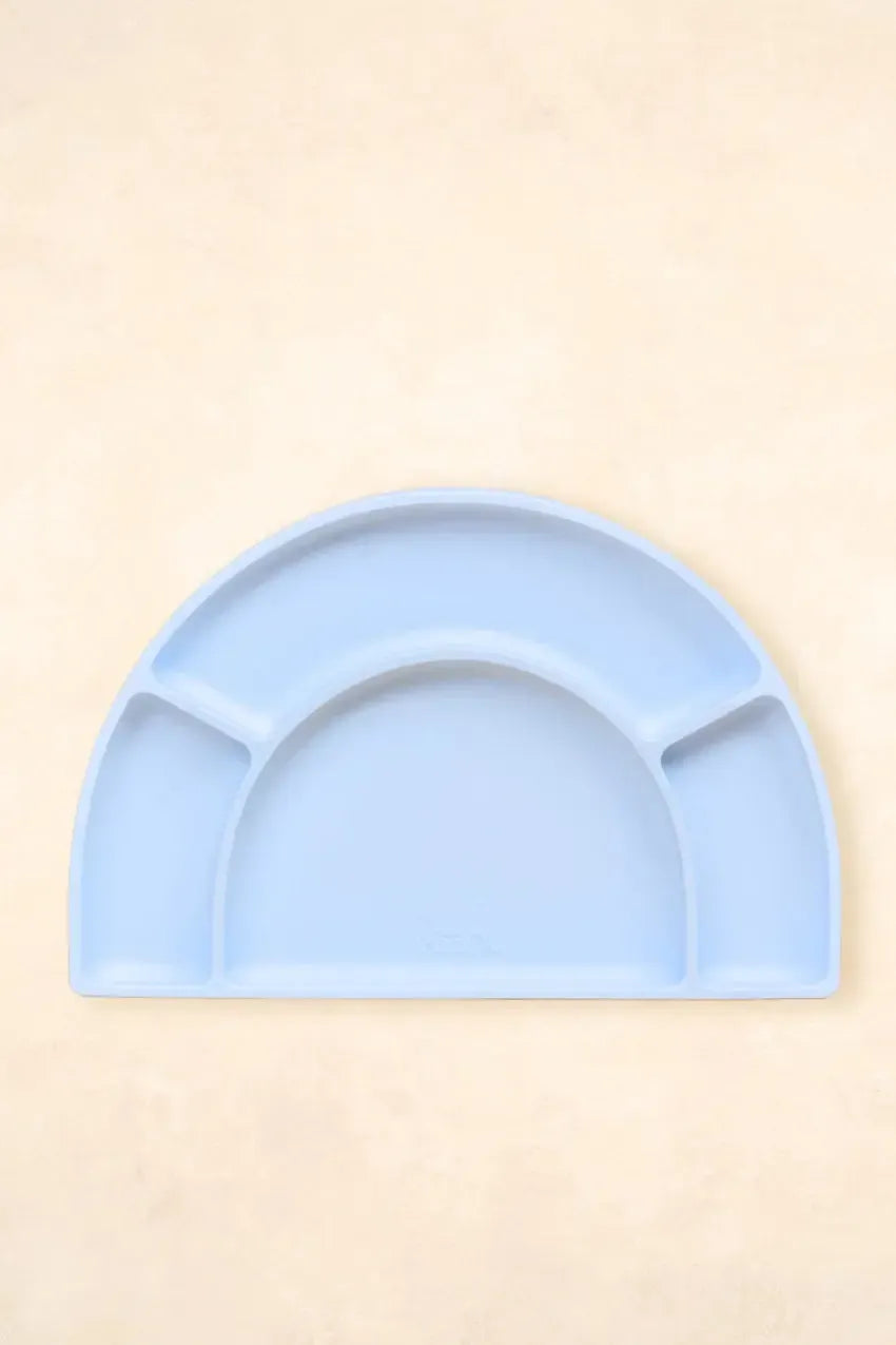 Silicone Divided Plate-Nursery & Nurture-Kiin-Pastel Sky-The Bay Room