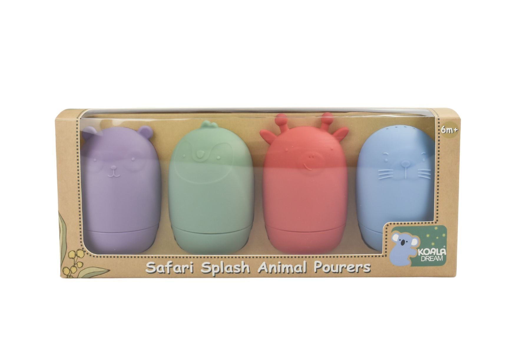 Silicone Safari Splash Animal Pourers 4pcs-Toys-Eleganter-The Bay Room