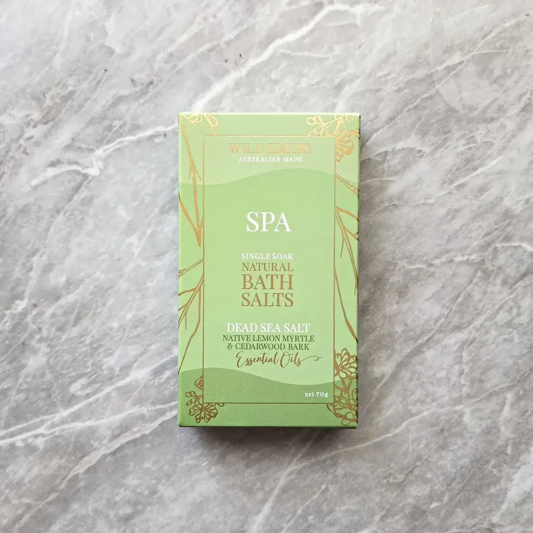 Single Soak Bath Salts 70g-Beauty & Well-Being-Wild Emery-Spa-The Bay Room