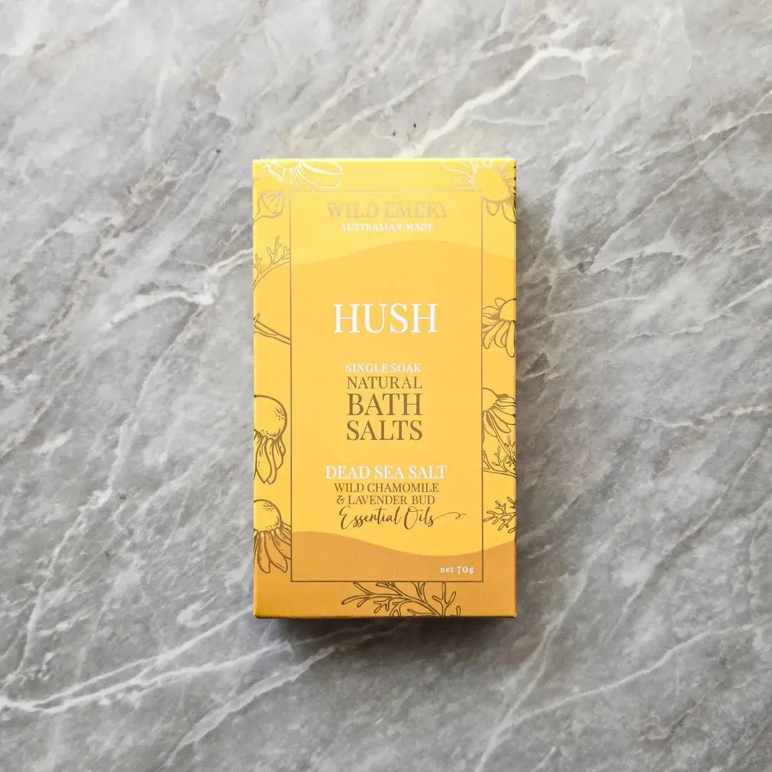 Single Soak Bath Salts 70g-Beauty & Well-Being-Wild Emery-Hush-The Bay Room