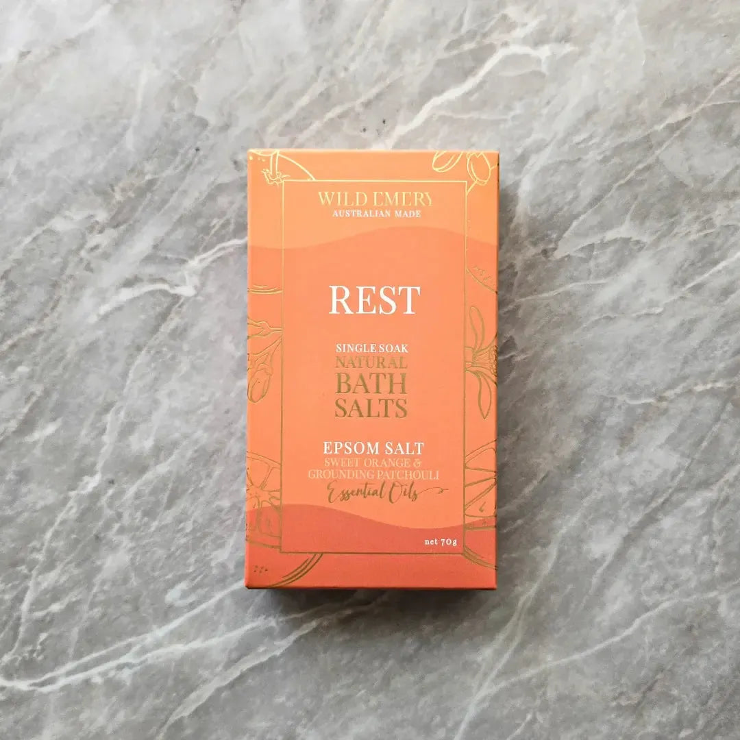 Single Soak Bath Salts 70g-Beauty & Well-Being-Wild Emery-Rest-The Bay Room