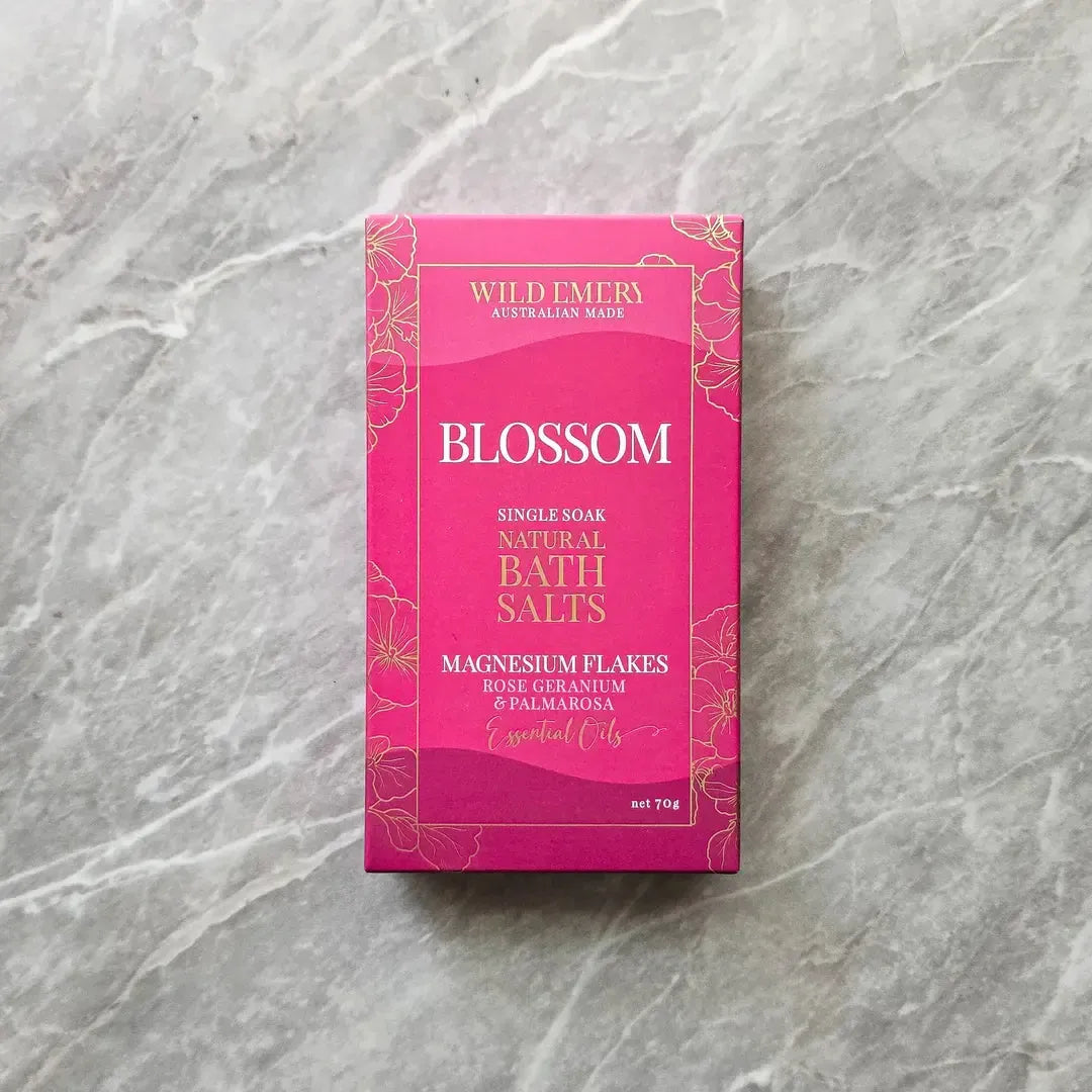 Single Soak Bath Salts 70g-Beauty & Well-Being-Wild Emery-Blossom-The Bay Room