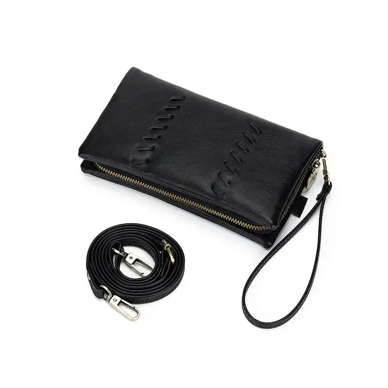 Sky Black Crossbody Phone Wallet-Bags & Clutches-Black Caviar Designs-The Bay Room