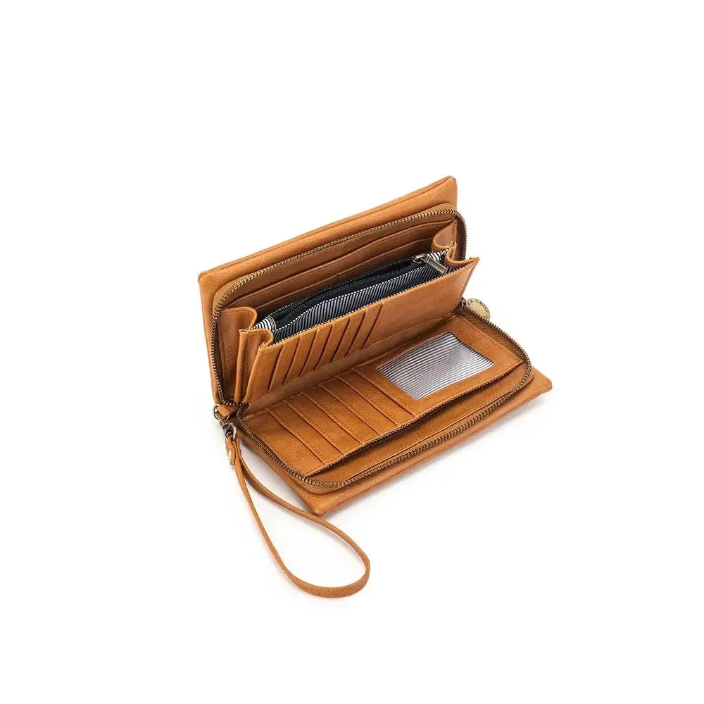 Sky Tan Crossbody Phone Wallet-Bags & Clutches-Black Caviar Designs-The Bay Room