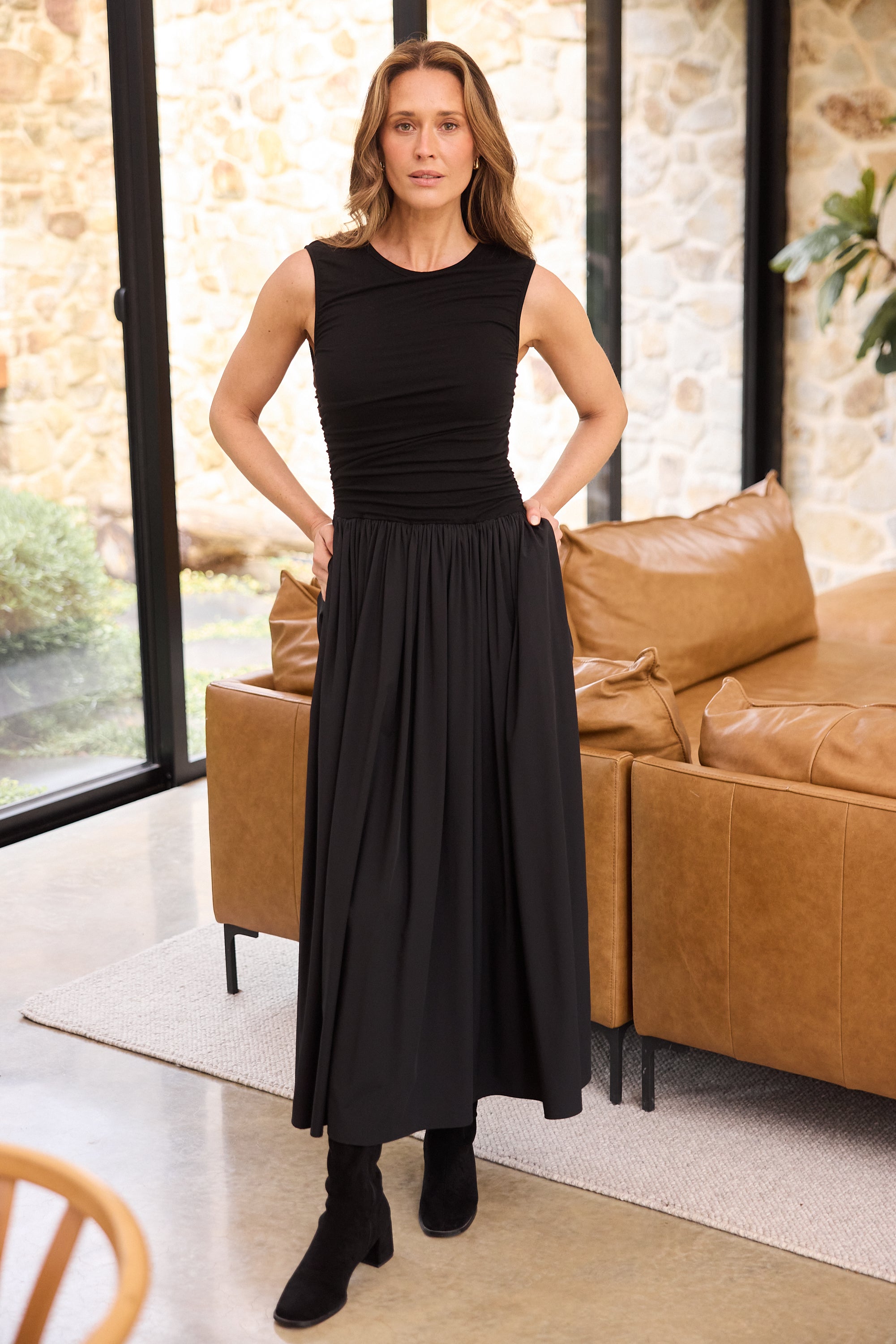 Skye Dress - Black-Dresses-Brave & True-The Bay Room