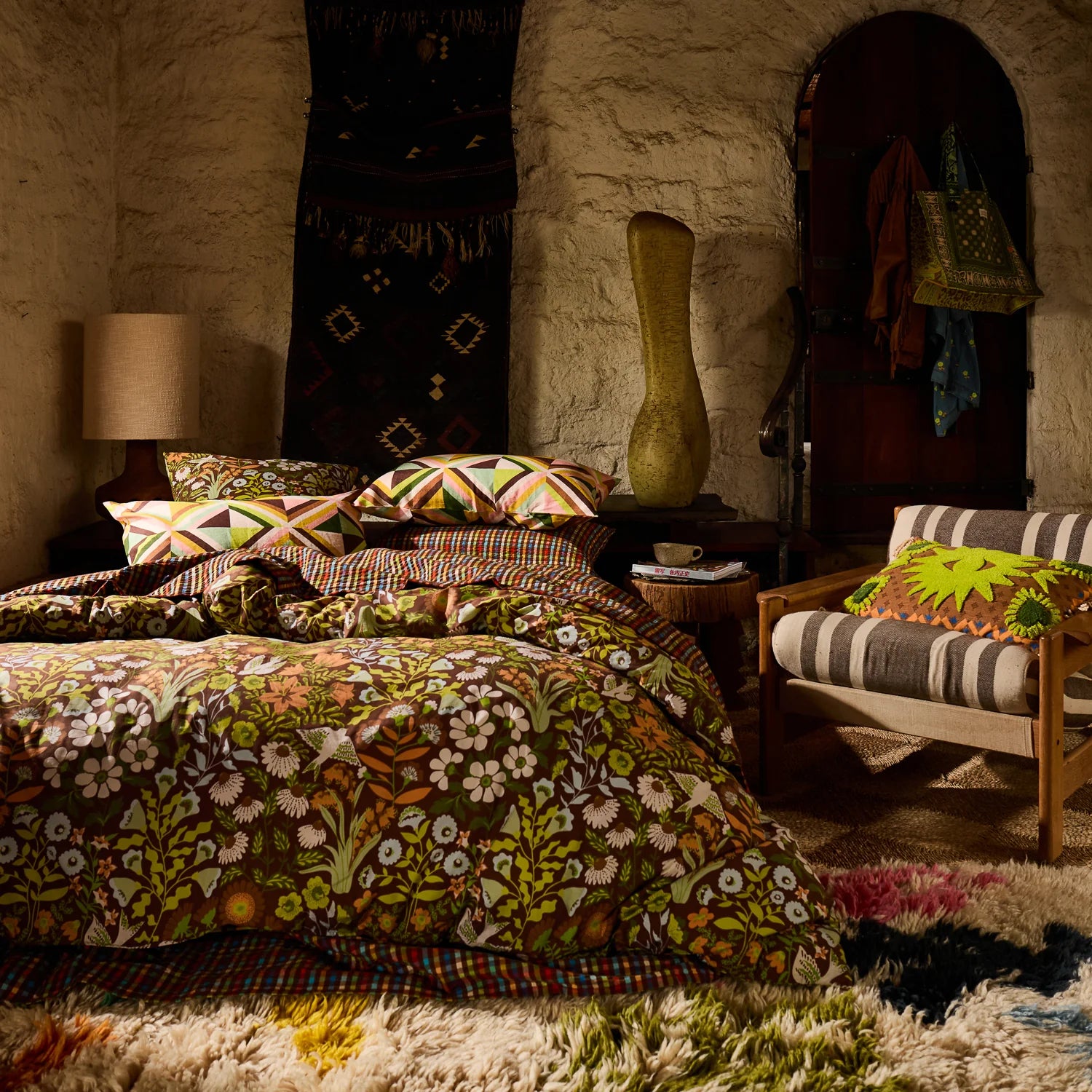 Sloane Cotton Quilt Cover - Umber-Soft Furnishings-Sage & Clare-The Bay Room