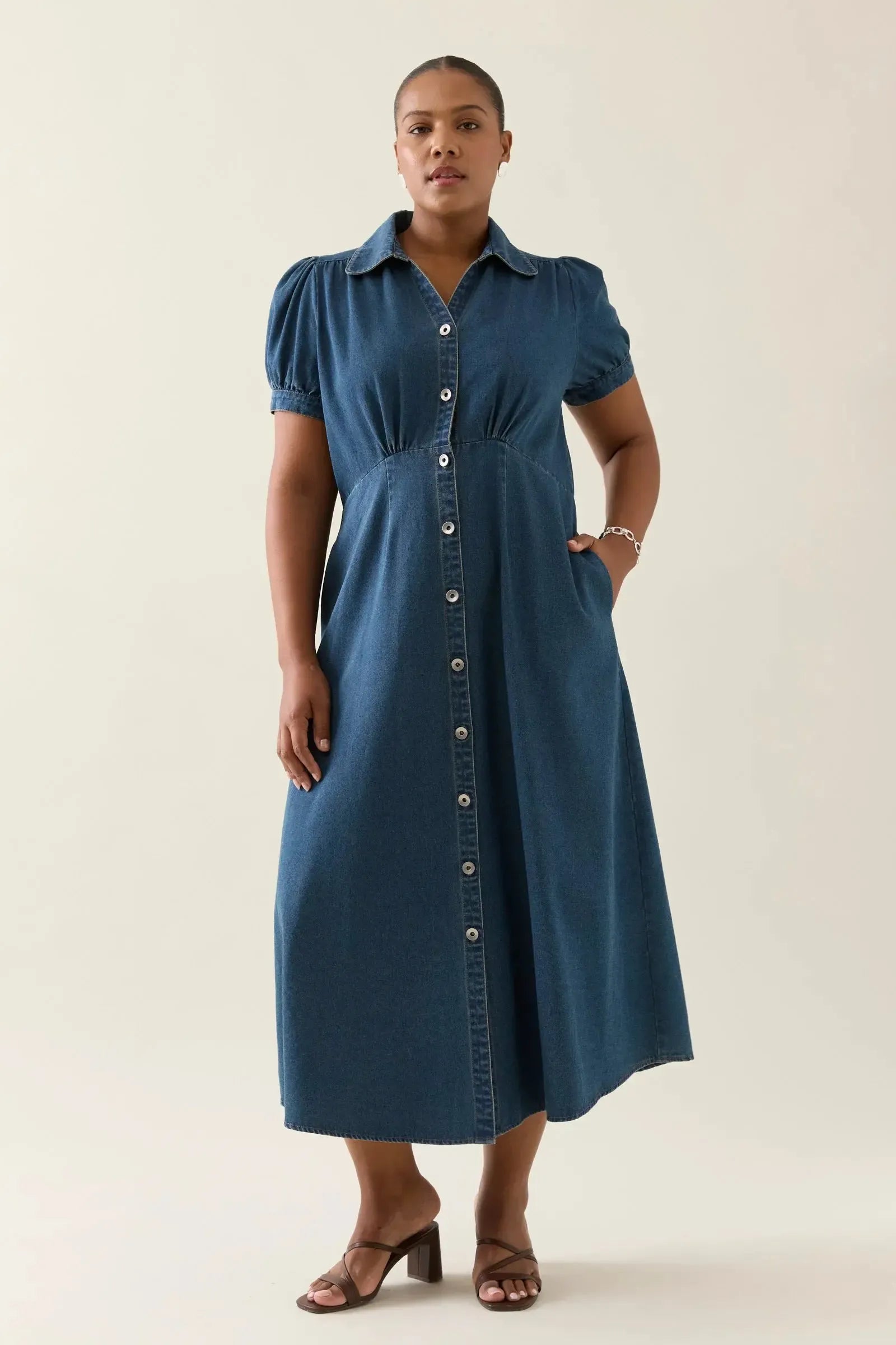 Sofie Denim Maxi - Drift-Isle Of Mine-The Bay Room