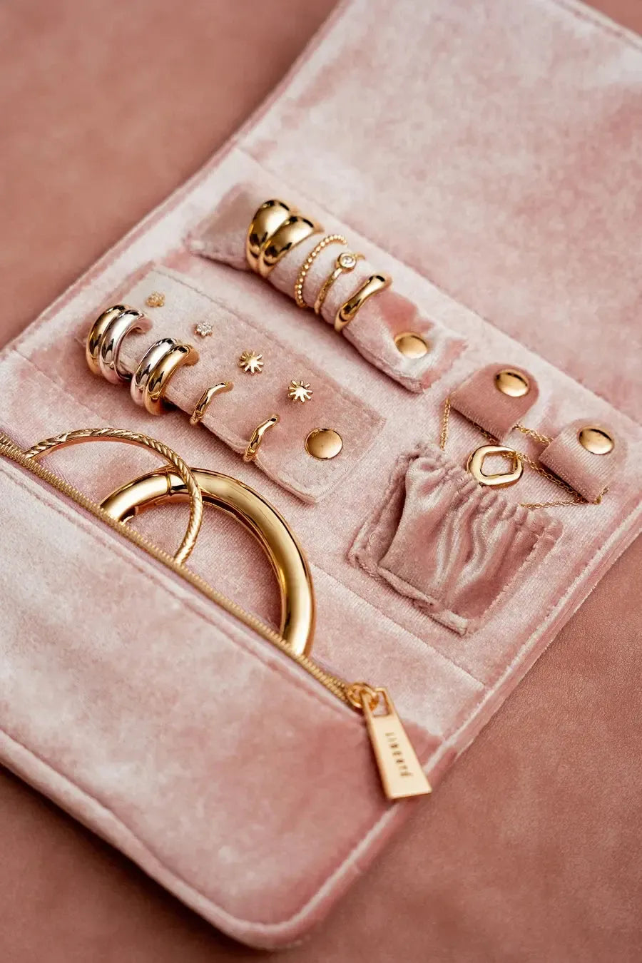 Soft Pink Jewellery Wallet-Jewellery-Liberte-The Bay Room