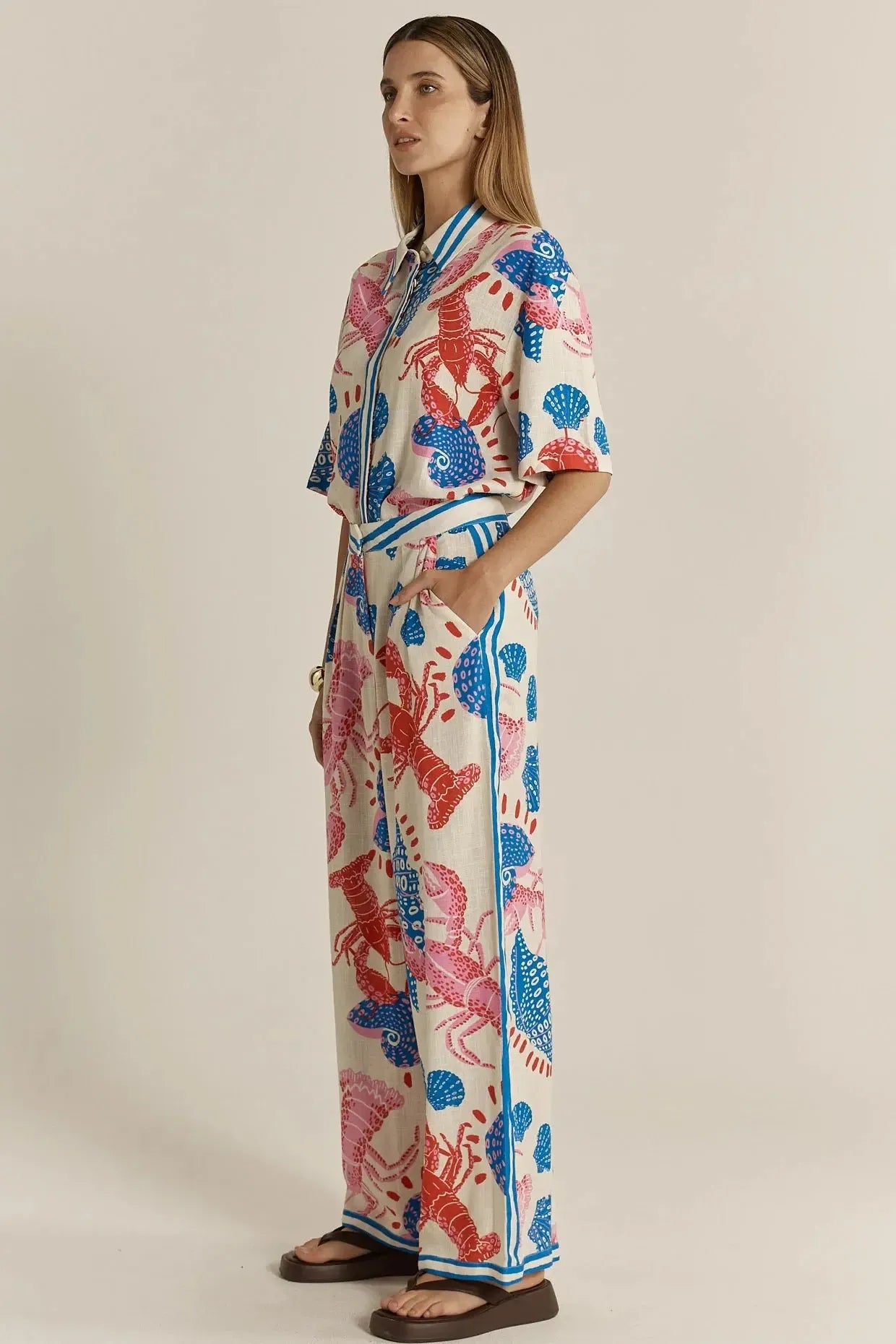 Soleil Pant - Lobster-Pants-Fate + Becker-The Bay Room