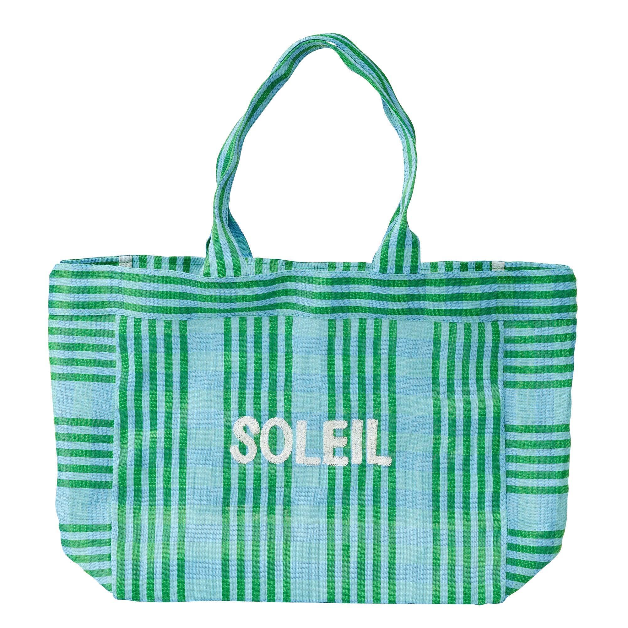 Soleil Recycled Large Tote 56x16x34cm Green-Travel & Outdoors-Coast To Coast Home-The Bay Room