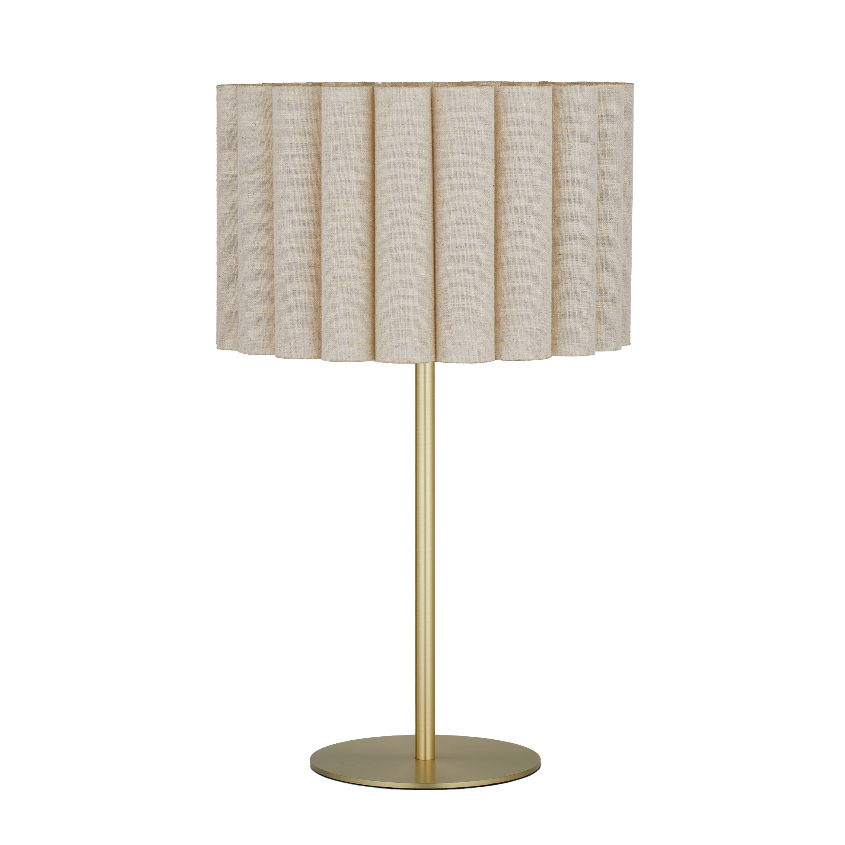 Sombra Metal Floor Lamp 44.5x159cm Gold/Natural-Lighting-Coast To Coast Home-The Bay Room