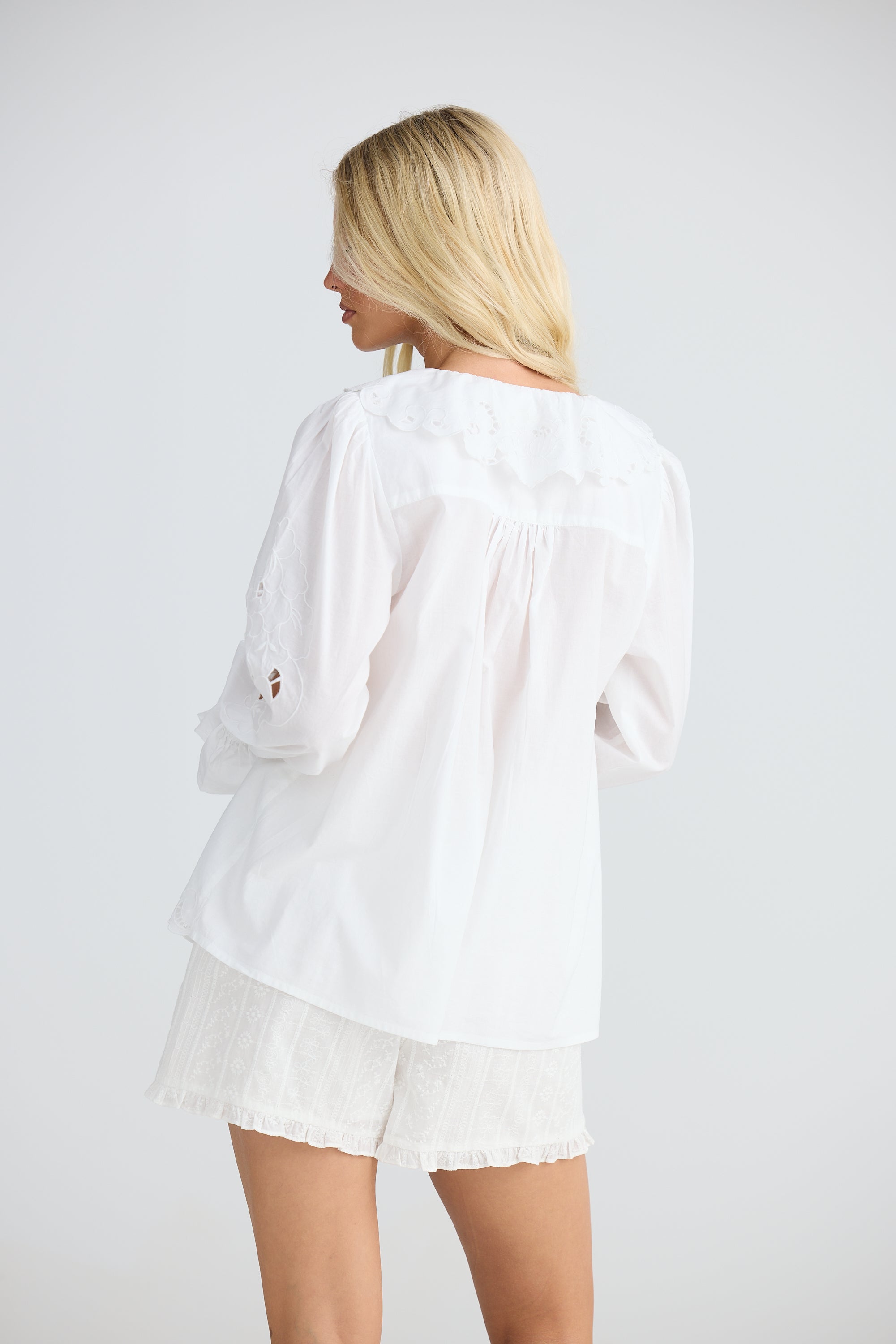 Sonnet Shirt - White-Tops-Talisman-The Bay Room