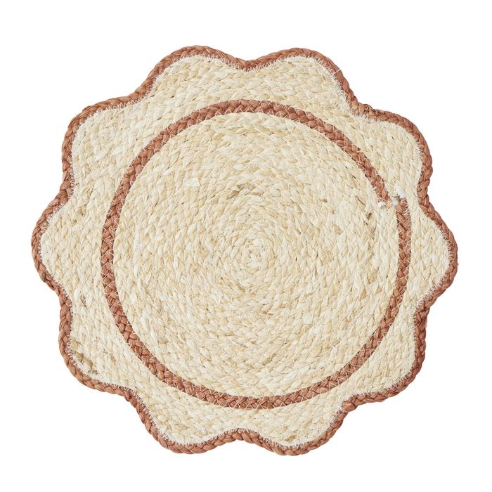 Sonny Husk Placemat 38cm Natural/Russet-Dining & Entertaining-Coast To Coast Home-The Bay Room