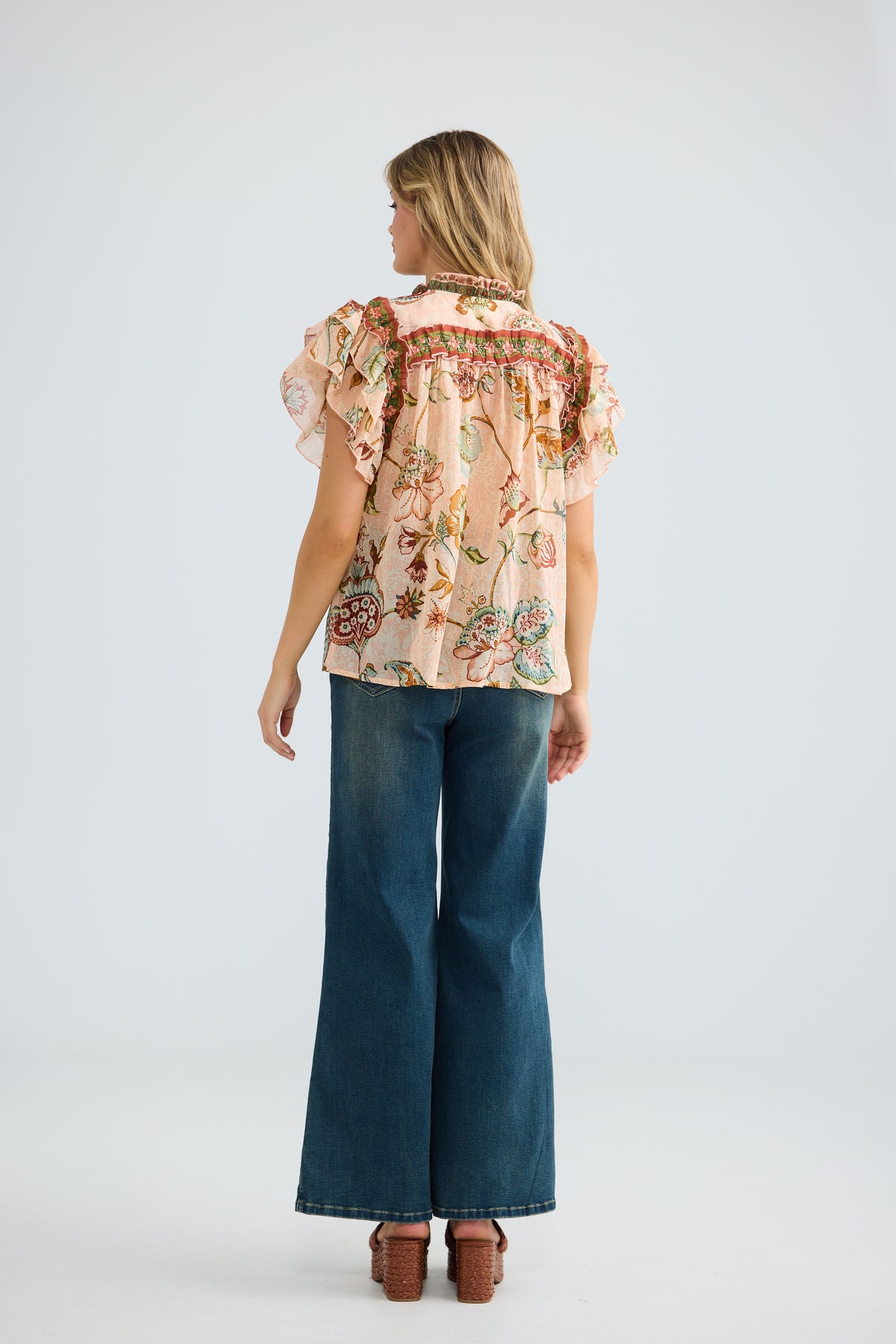 Sorrae Top - Wildflower Oasis-Tops-Talisman-The Bay Room