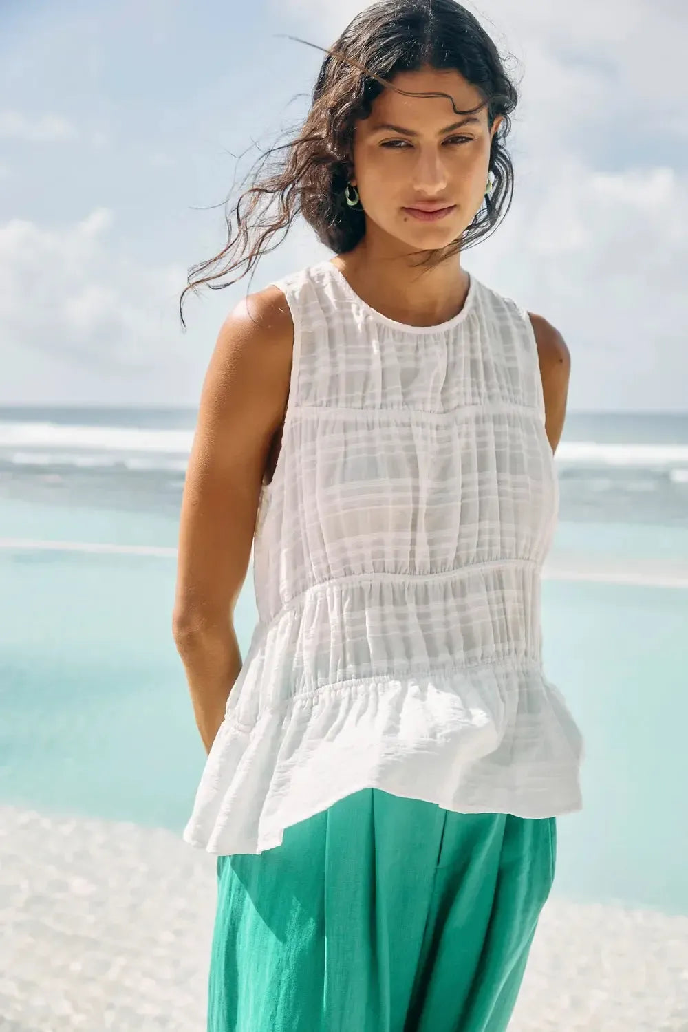 Sovana Tank - White-Tops-Eb & Ive-The Bay Room