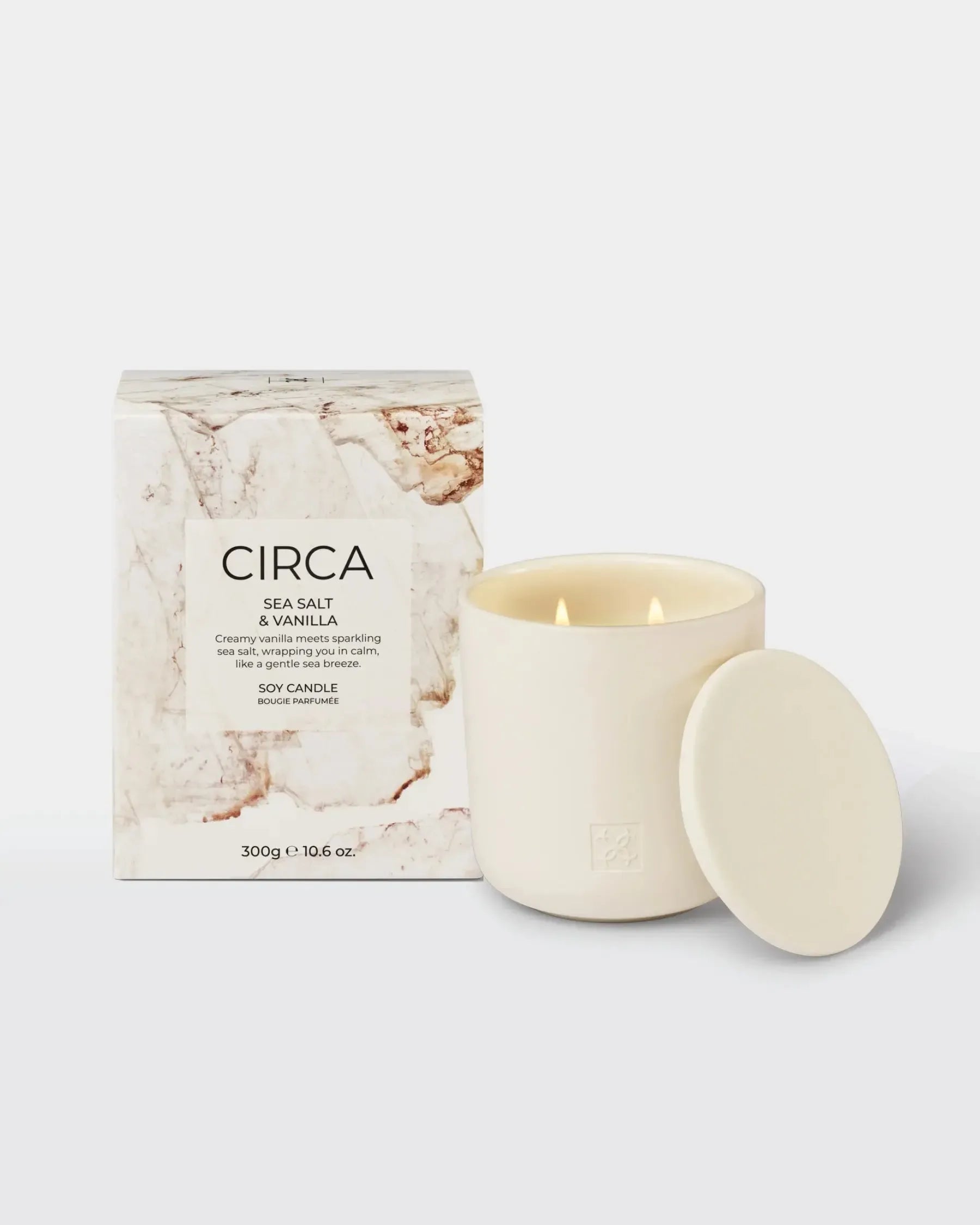 Soy Candle 300g-Candles & Fragrances-Circa-Sea Salt & Vanilla-The Bay Room