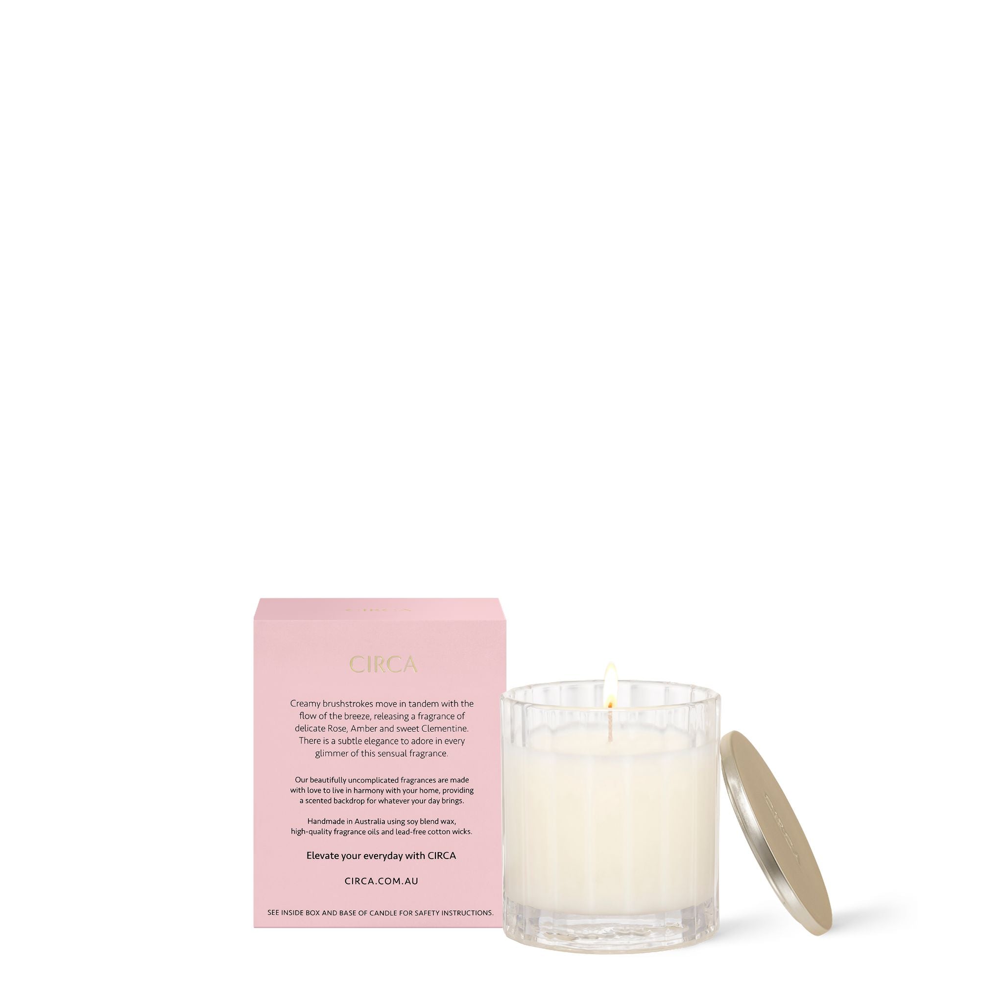 Soy Candle 60g - Rose Nectar & Clementine-Candles & Fragrance-Circa-The Bay Room