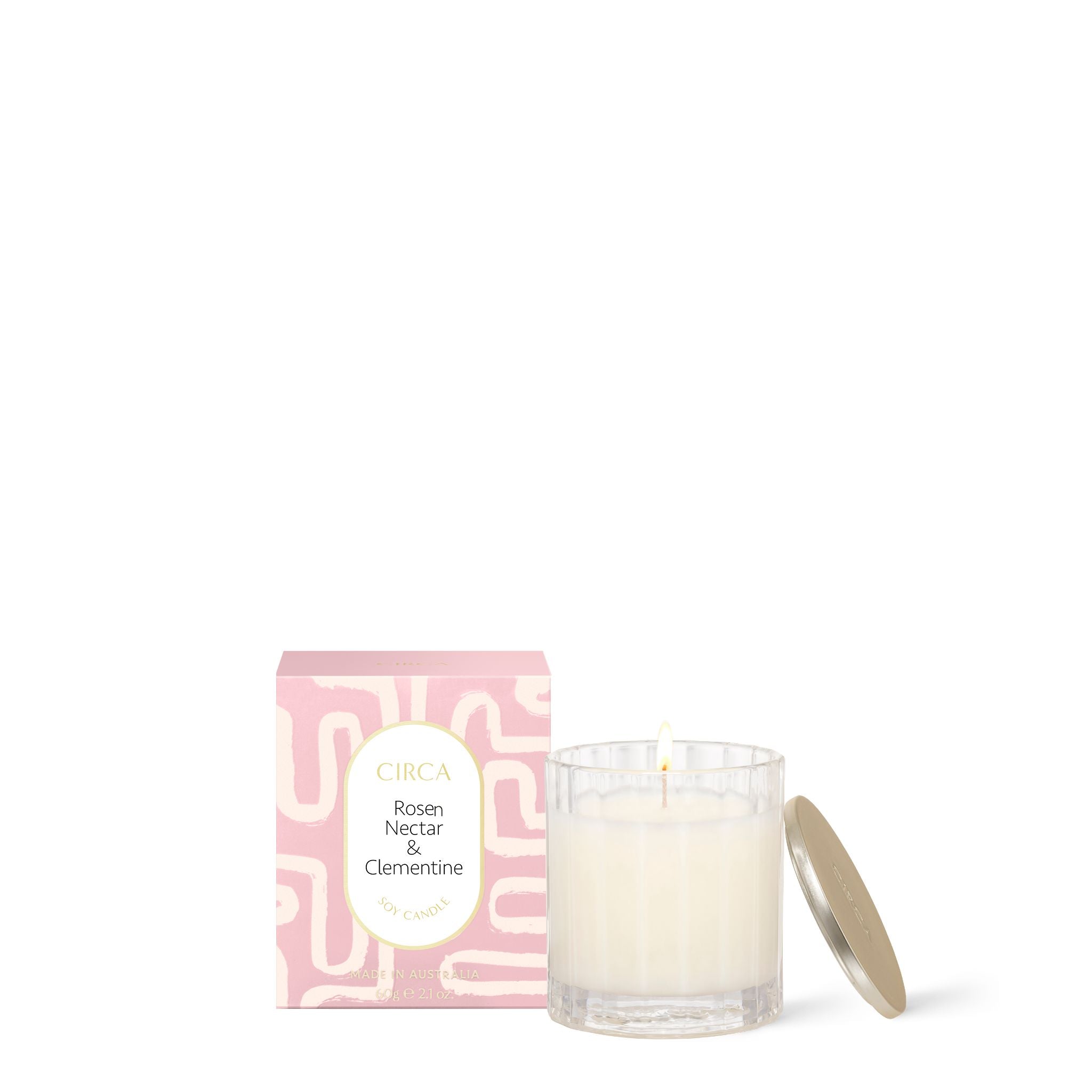 Soy Candle 60g - Rose Nectar & Clementine-Candles & Fragrance-Circa-The Bay Room