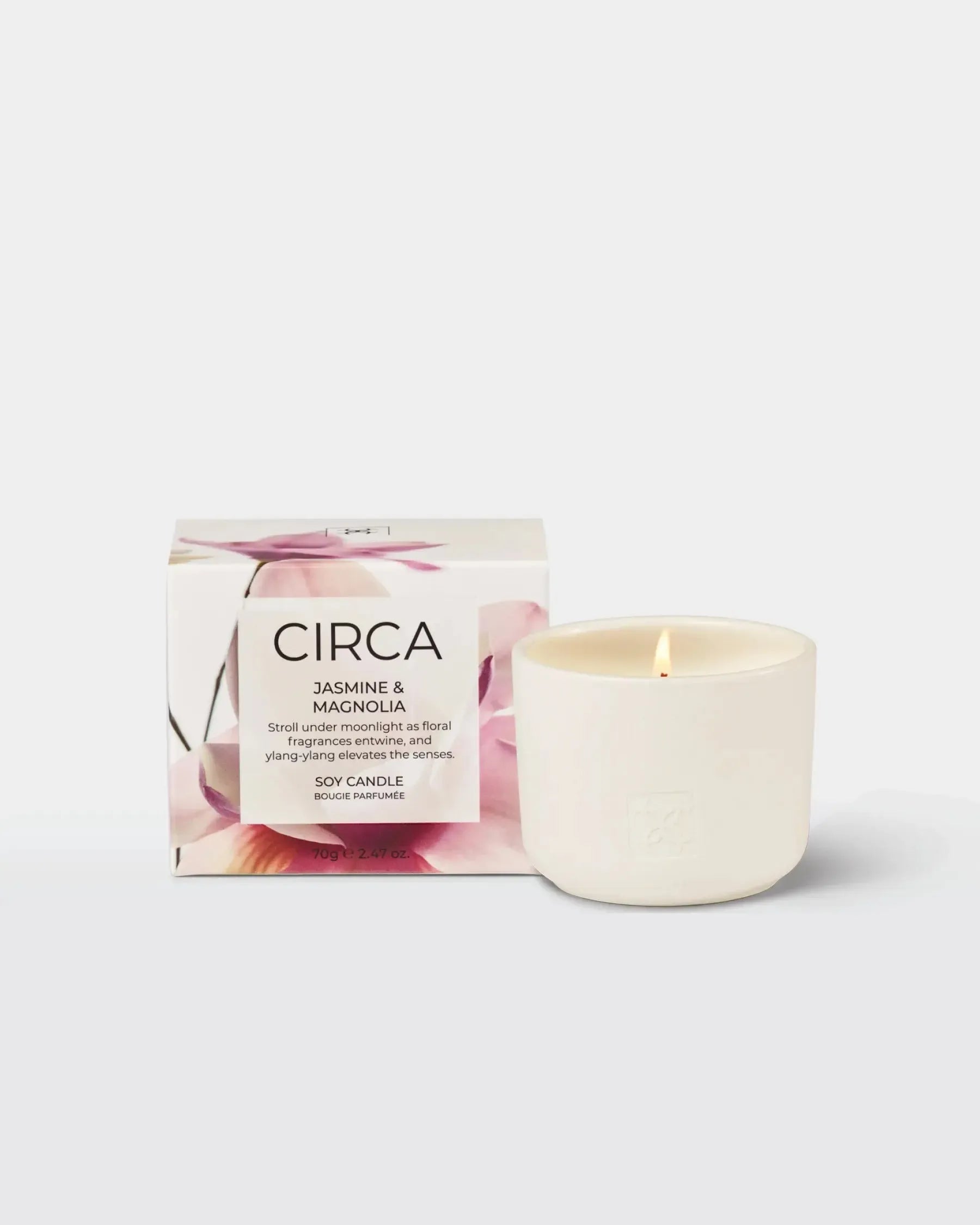 Soy Candle 70g-Candles & Fragrances-Circa-Jasmine & Magnolia-The Bay Room