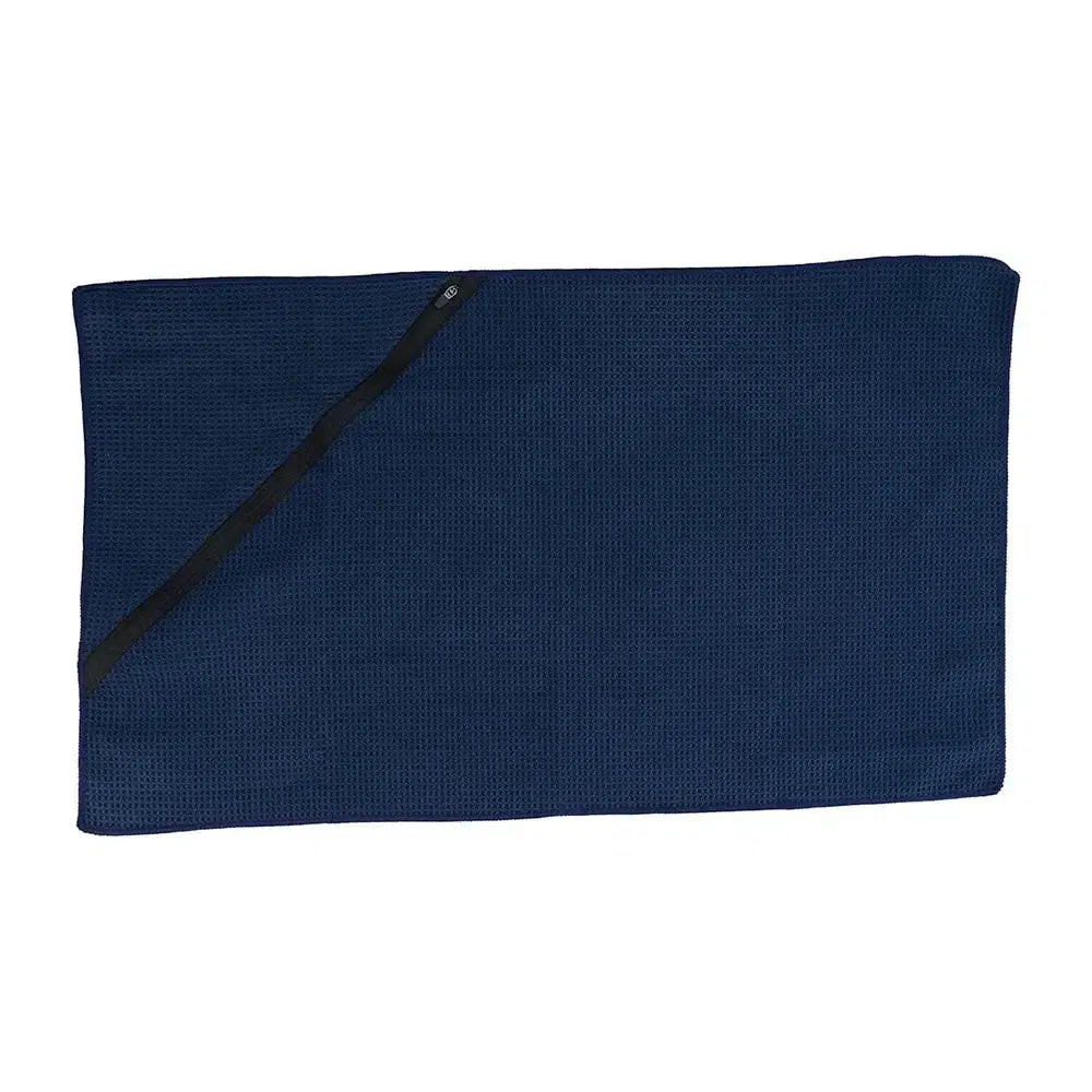 Sports Towel Waffle Zip - Navy-General-Annabel Trends-The Bay Room