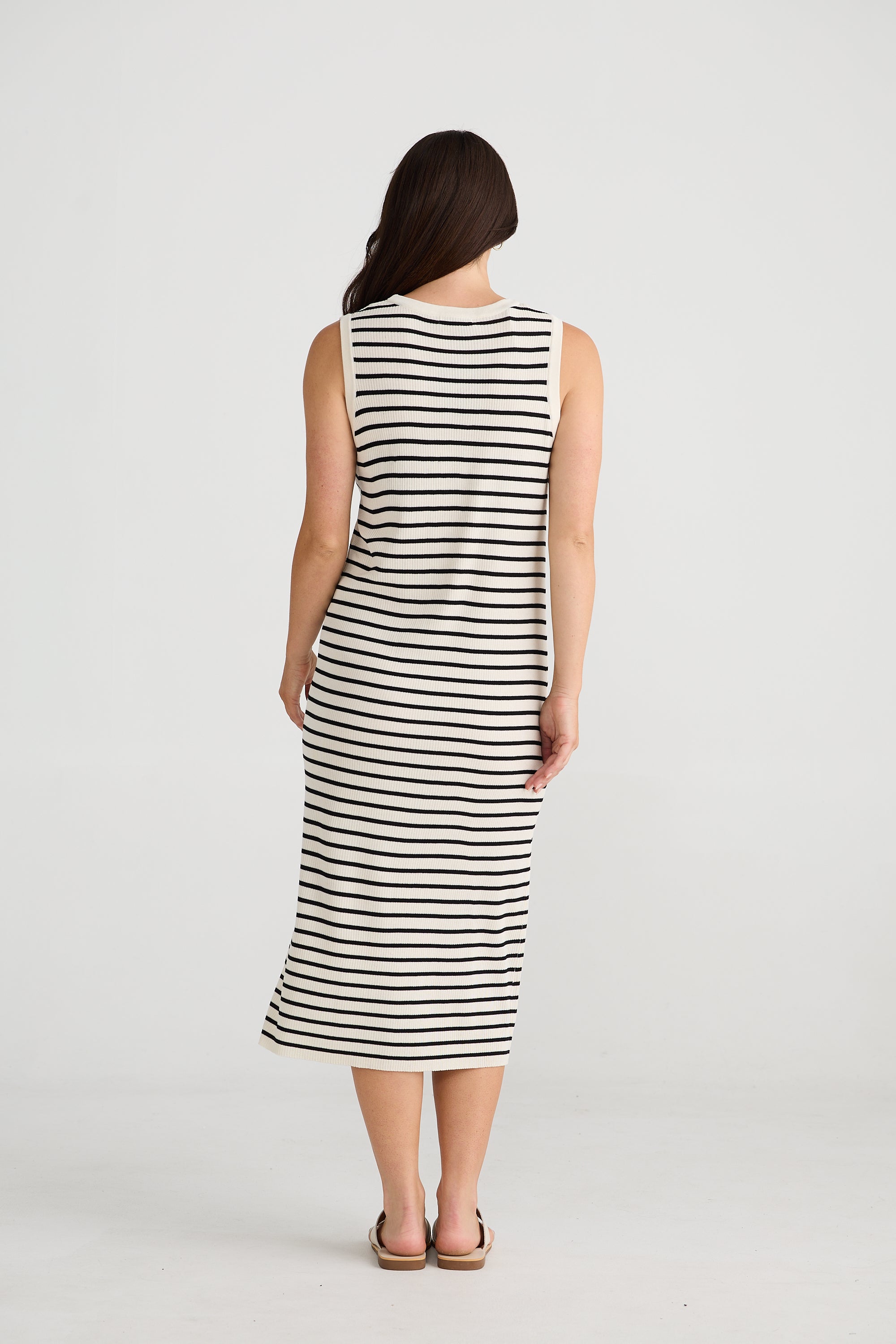 Squad Dress - Ecru with Black Stripe-General-Brave & True-The Bay Room