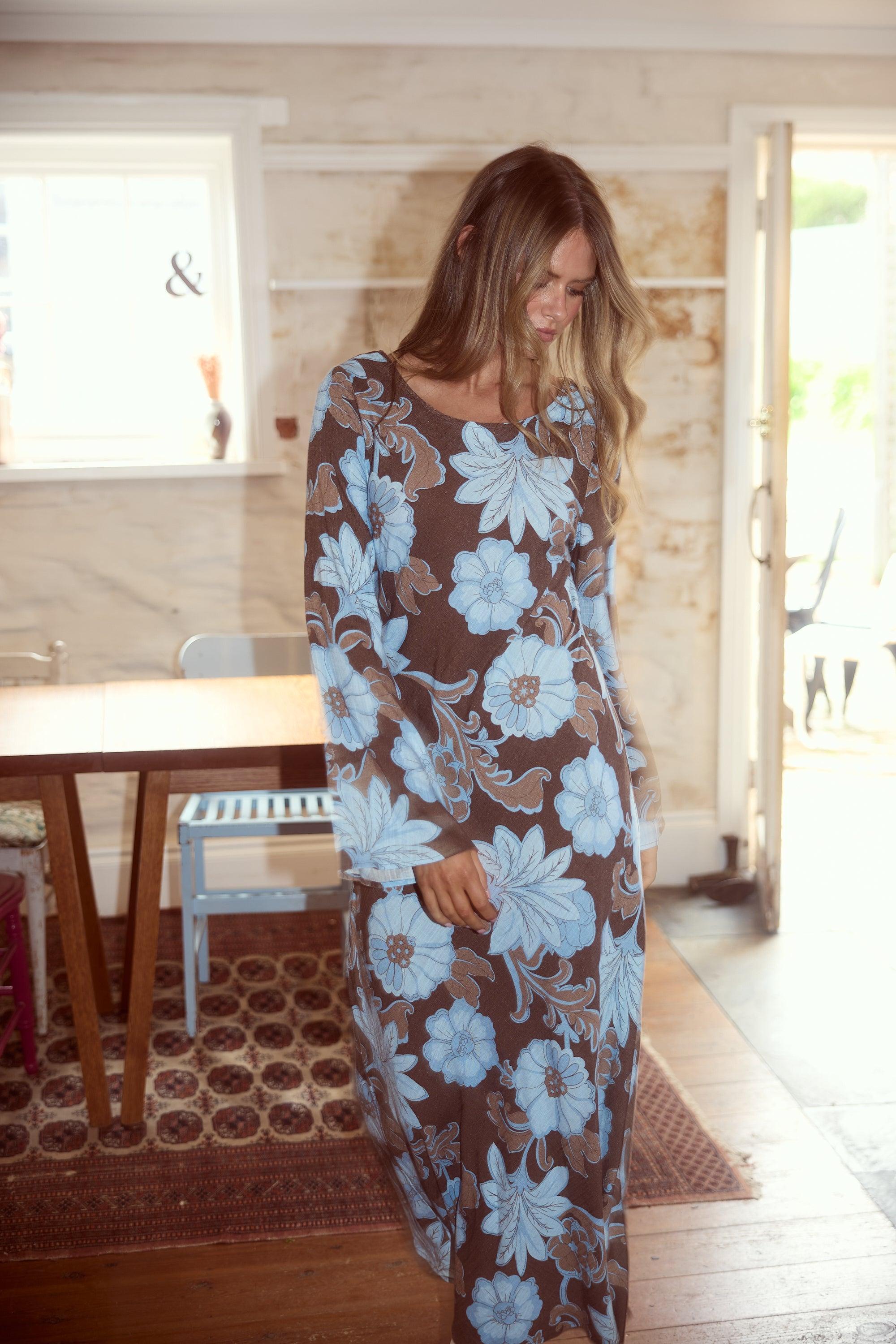 Stardust Maxi Dress - Chocolate Ibiza-Dresses-Talisman-The Bay Room