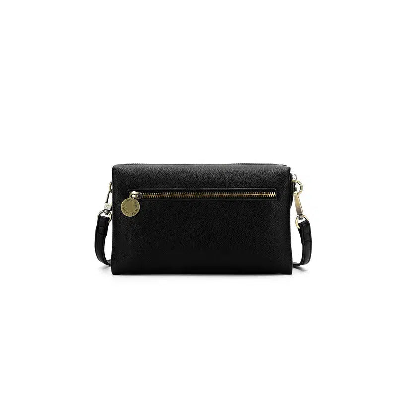 Stella Black Crossbody Bag-Bags & Clutches-Black Caviar Designs-The Bay Room