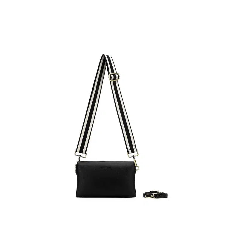 Stella Black Crossbody Bag-Bags & Clutches-Black Caviar Designs-The Bay Room