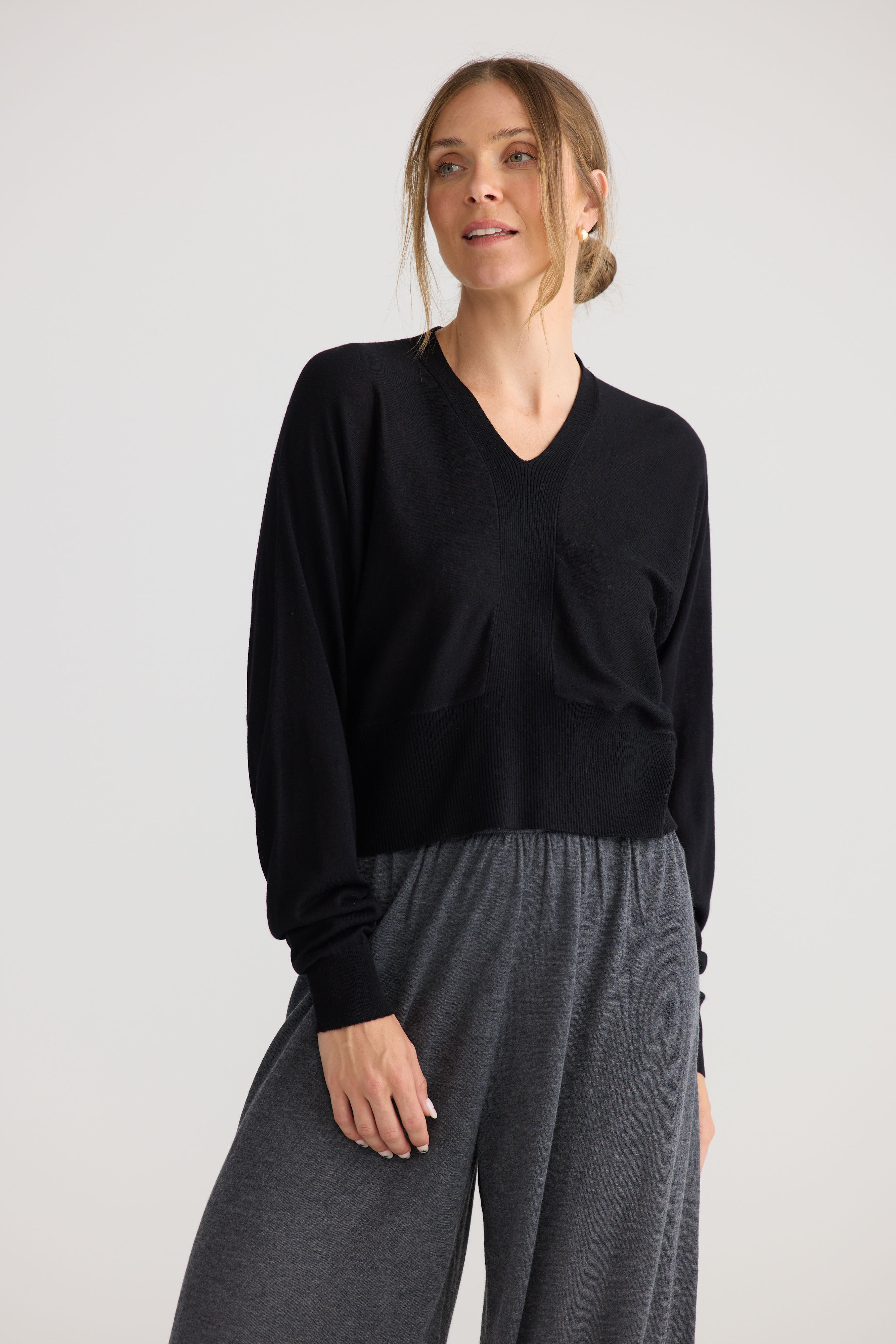 Stillness Knit - Black-Knitwear & Jumpers-Home Love-The Bay Room