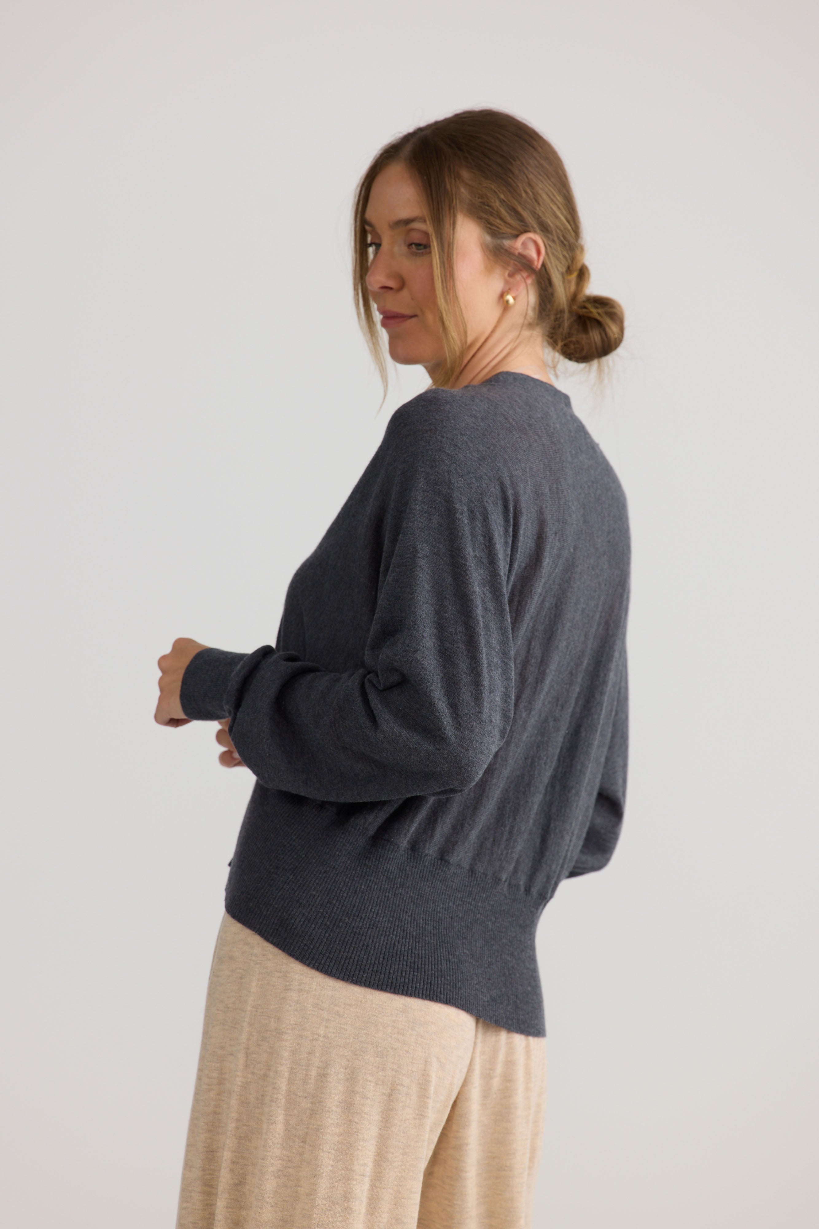 Stillness Knit - Charcoal-Knitwear & Jumpers-Home Love-The Bay Room