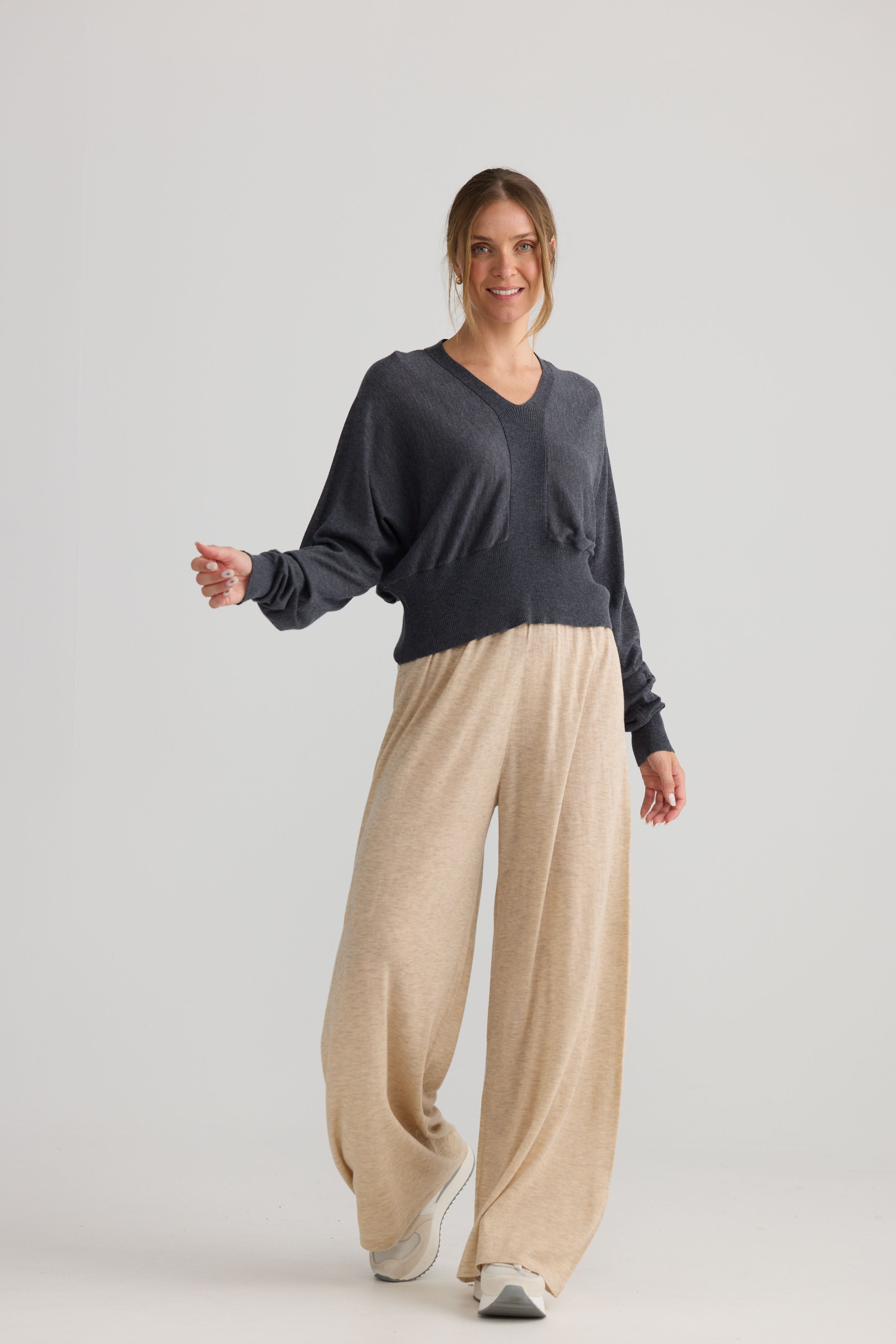 Stillness Knit - Charcoal-Knitwear & Jumpers-Home Love-The Bay Room