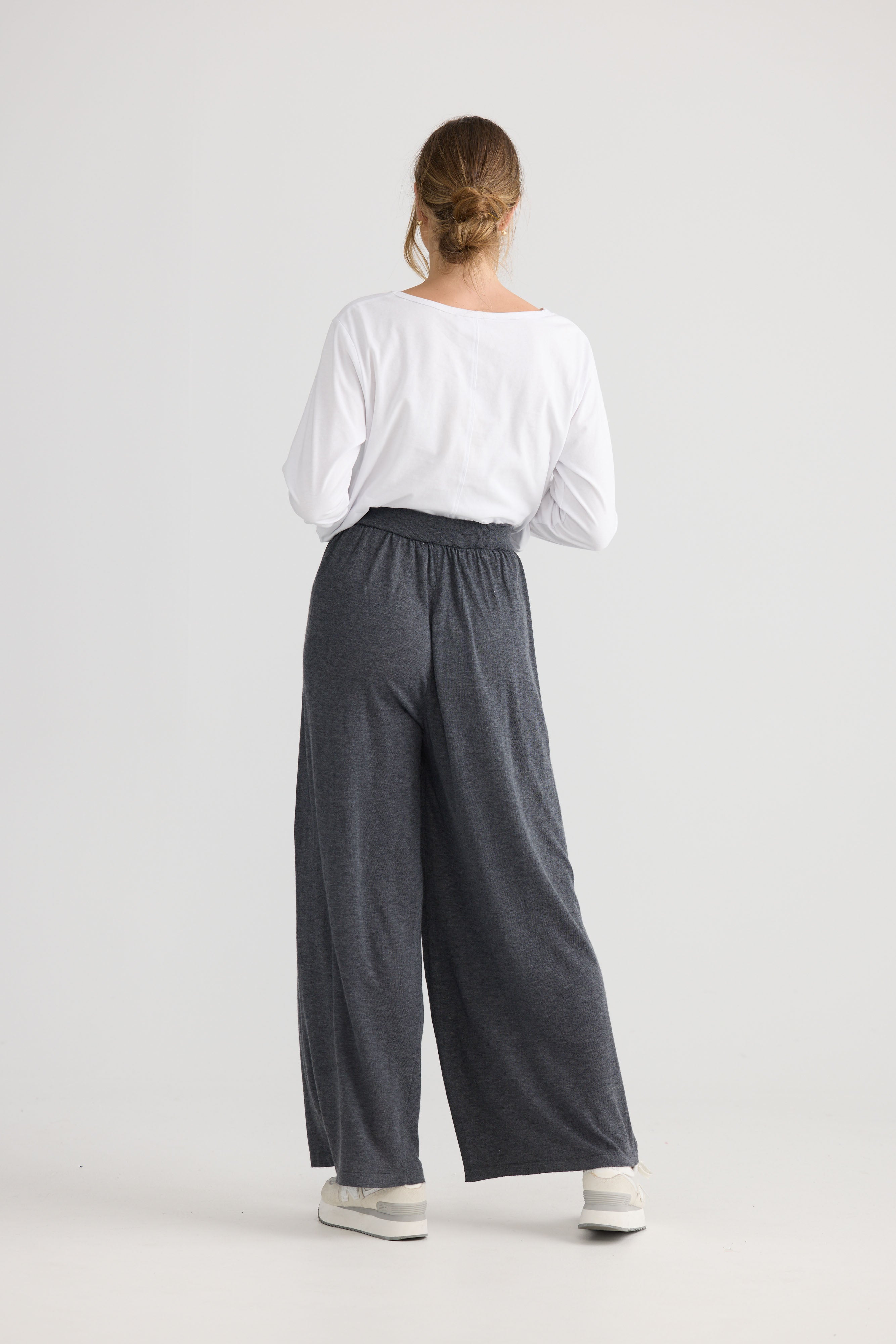 Stillness Knit Pant - Charcoal-Pants-Home Love-The Bay Room
