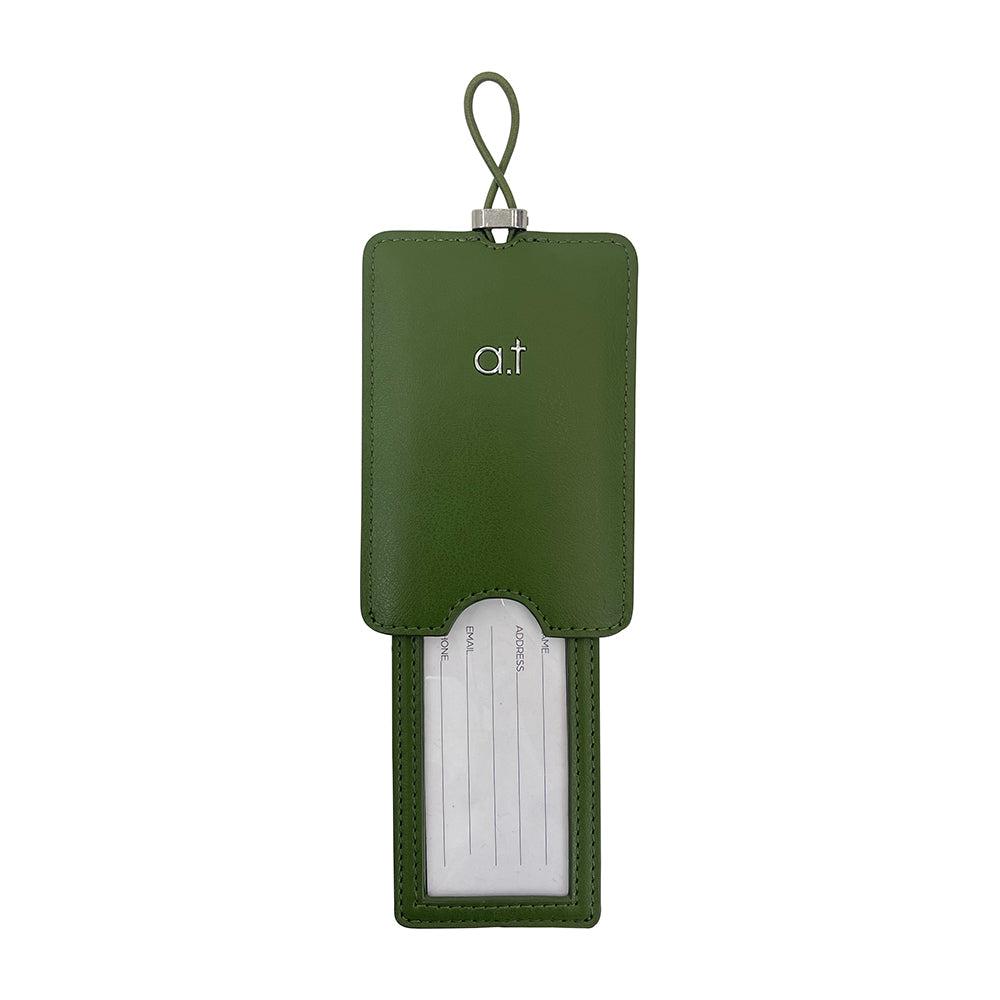 Stripe Luggage Tag - Olive-Travel & Outdoors-Annabel Trends-The Bay Room
