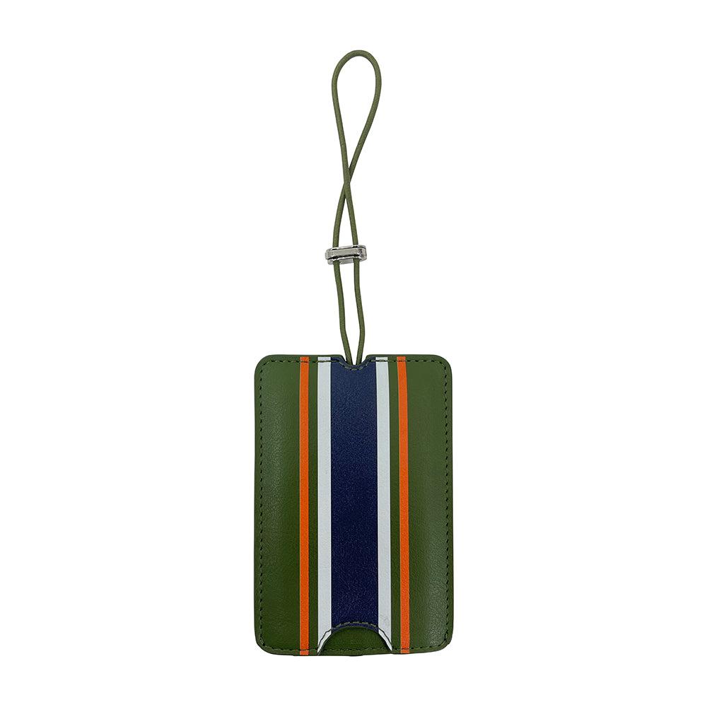 Stripe Luggage Tag - Olive-Travel & Outdoors-Annabel Trends-The Bay Room