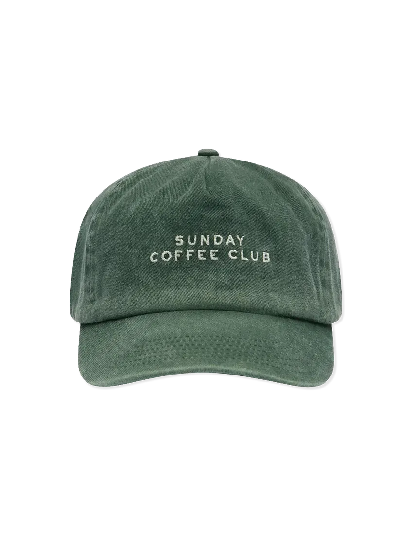 Sunday Coffee Club Cap - Basil-Hats & Beanies-Sonny Label-The Bay Room